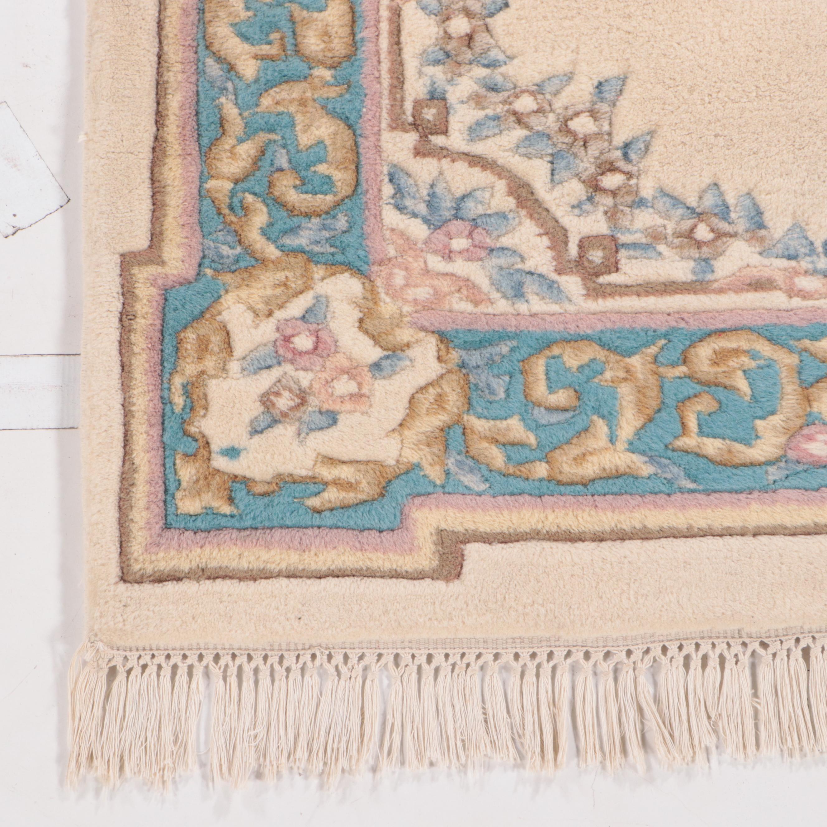 3'1 x 5'6 Hand-Knotted Chinese Nichols Art Deco Style Area Rug