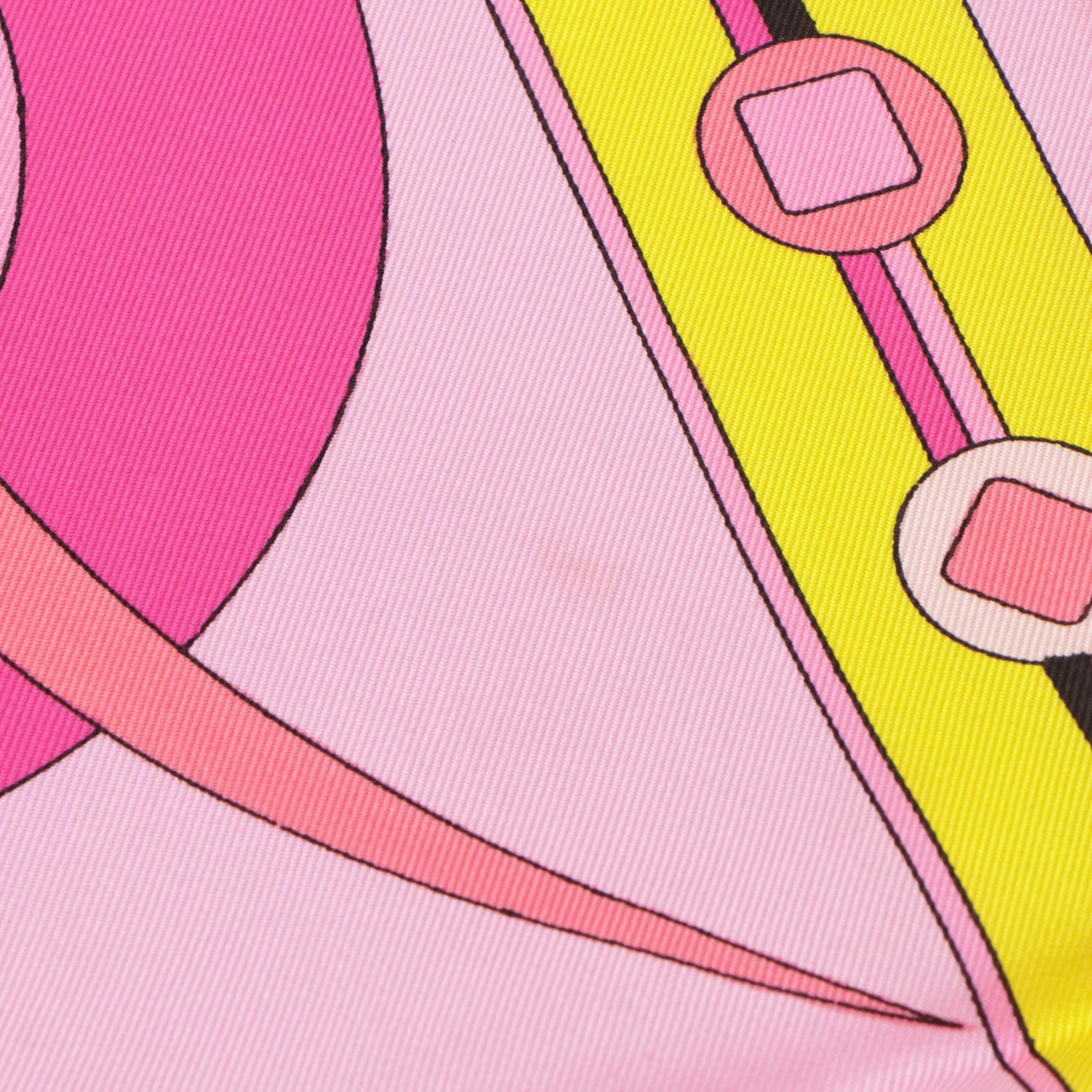 Emilio Pucci Silk Multicolored Patterned Scarf