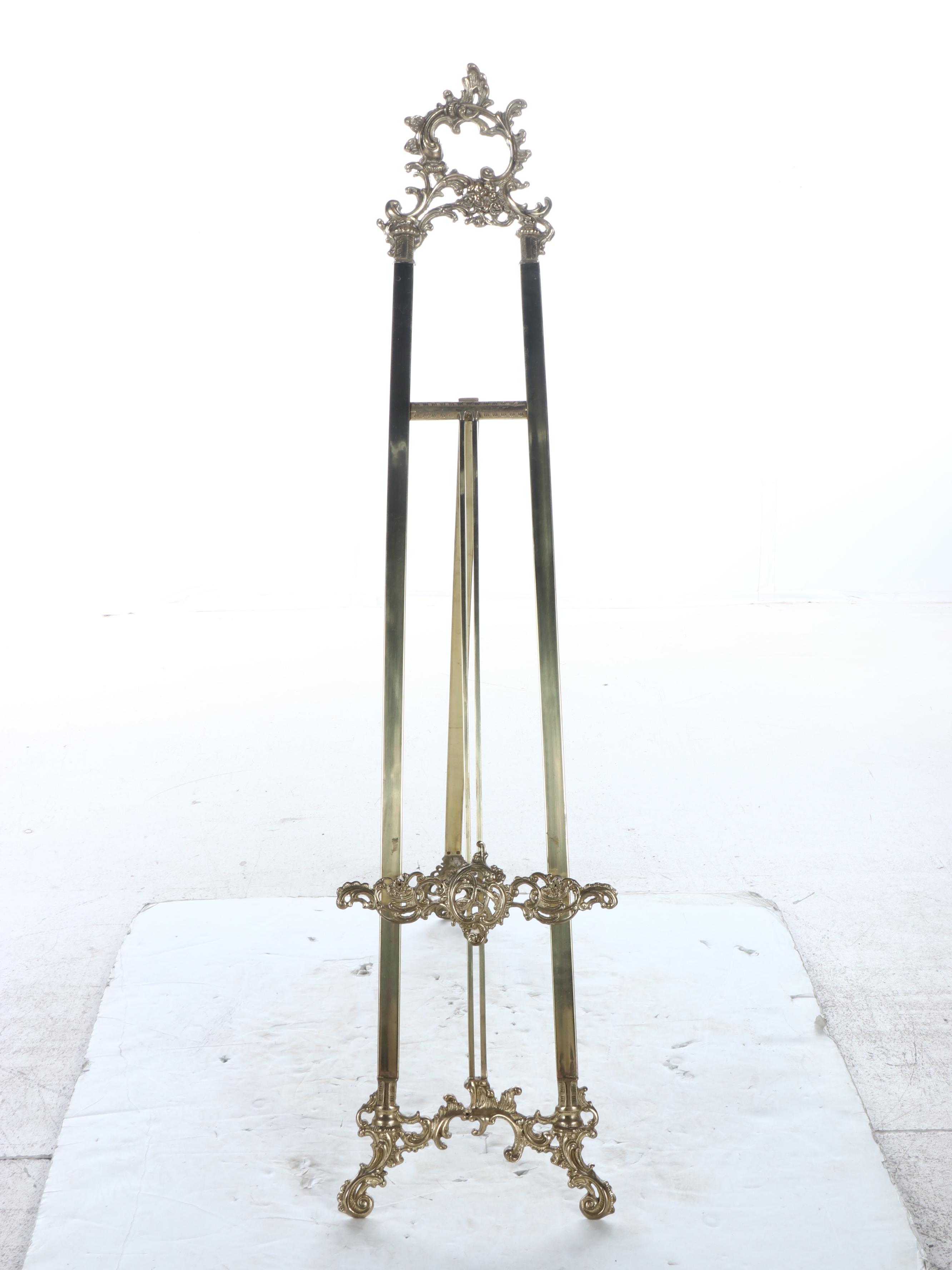 Rococo Style Brass Art Easel