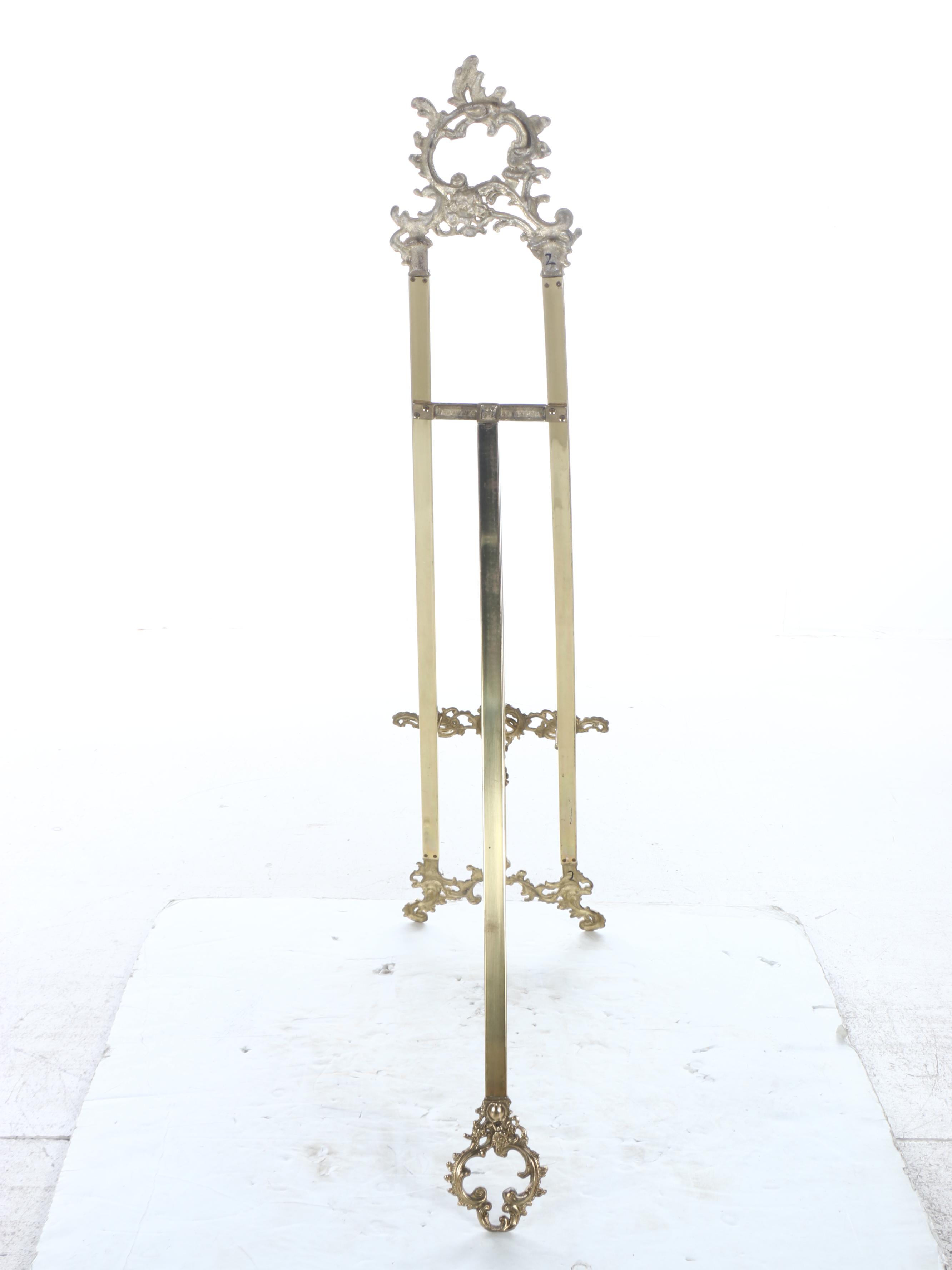 Rococo Style Brass Art Easel