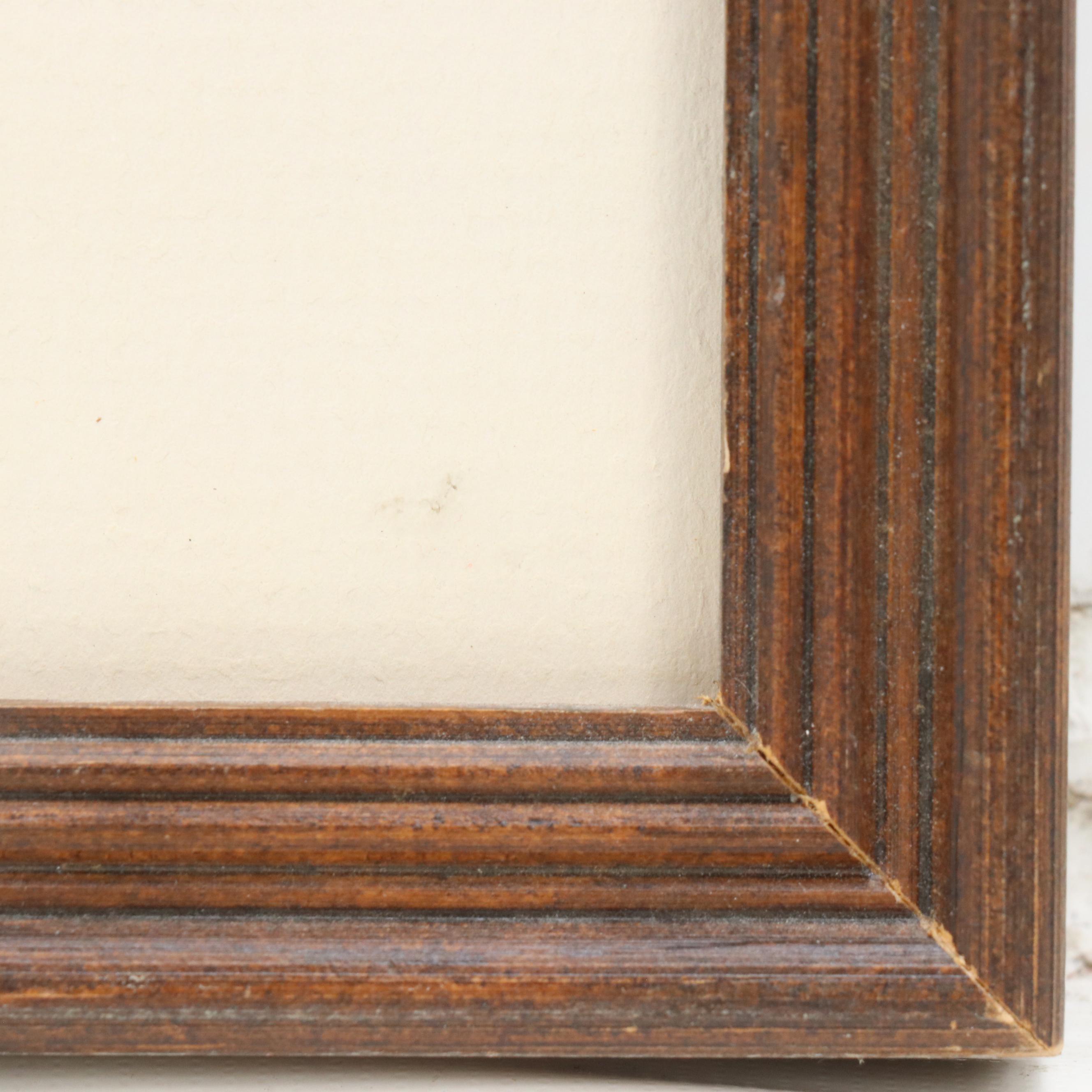 M.I. Thul Western Landscape Pastel Drawing, 1993