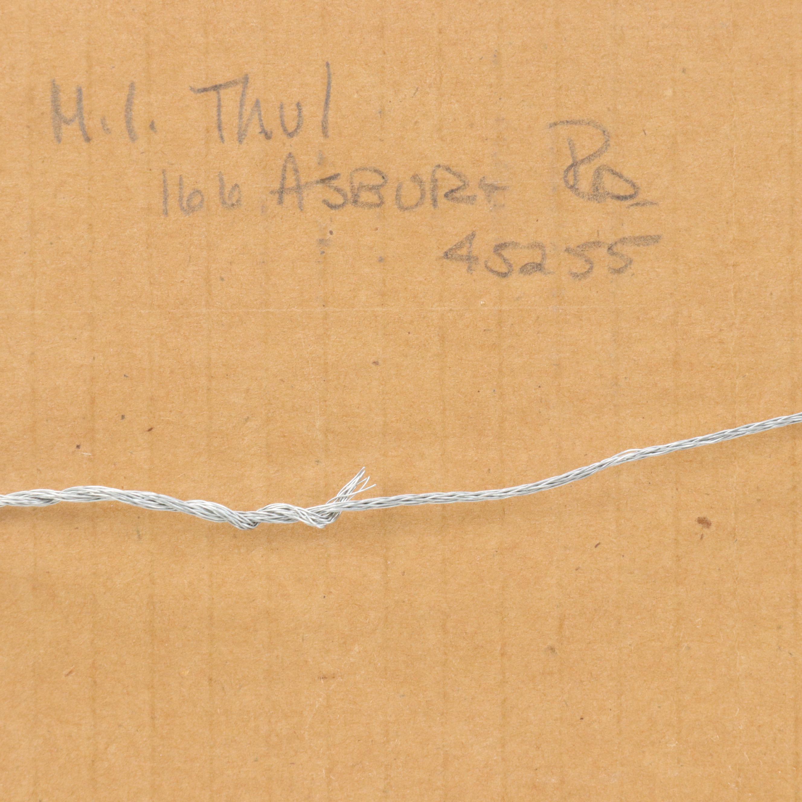 M.I. Thul Western Landscape Pastel Drawing, 1993