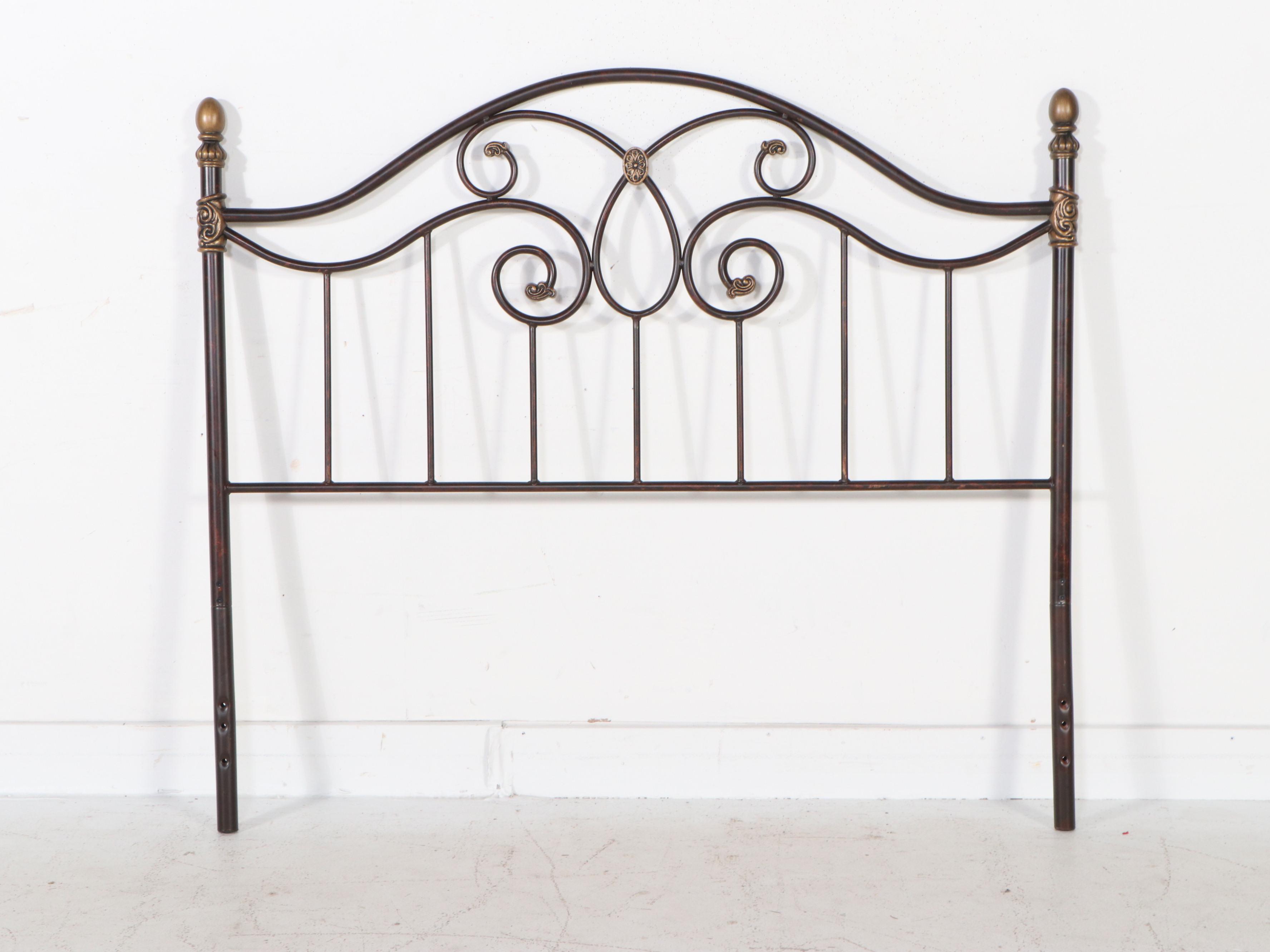 Victorian Style Wrought Metal Queen Size Bed Frame