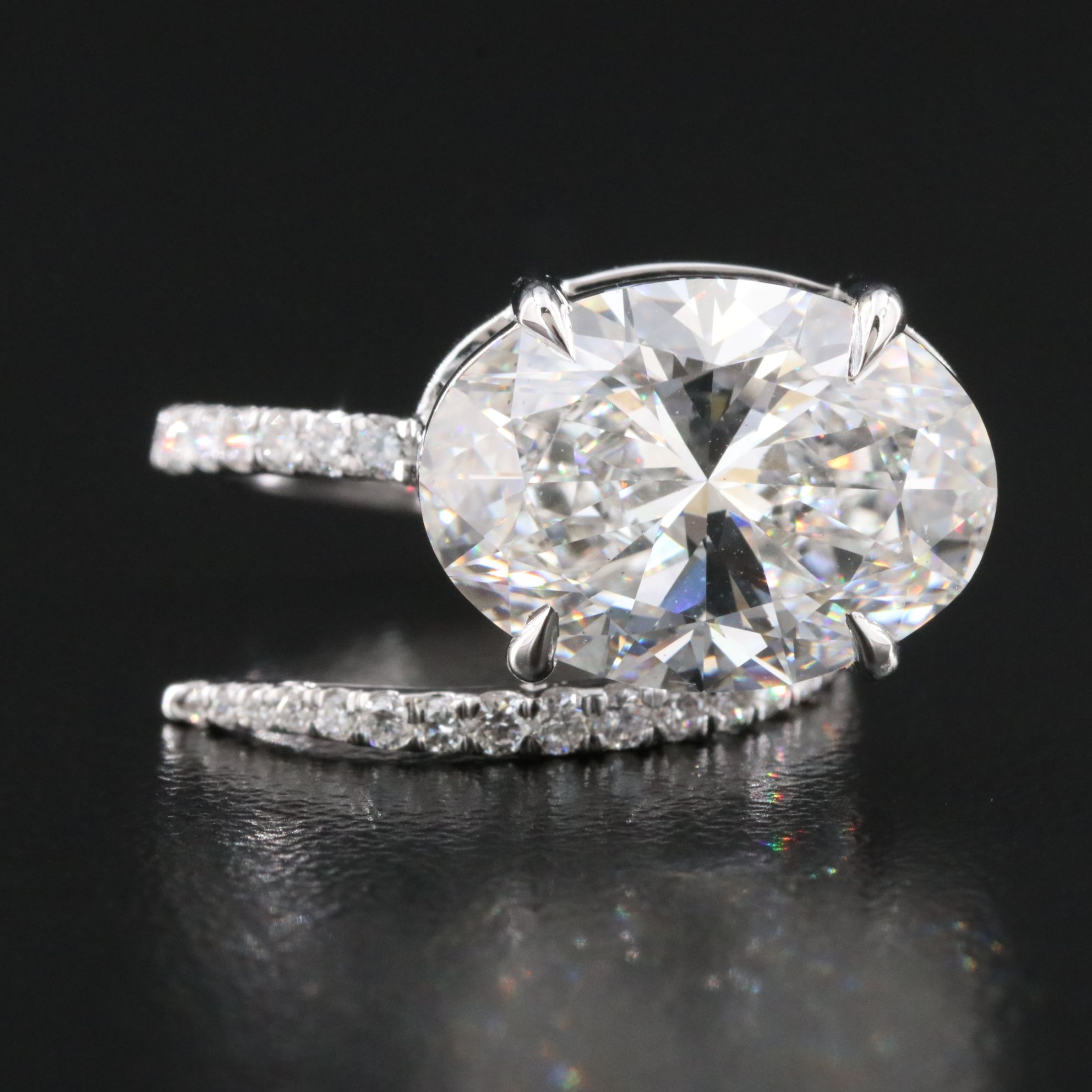 14K 6.35 CTW Lab Grown Diamond Wrap Ring with IGI Report