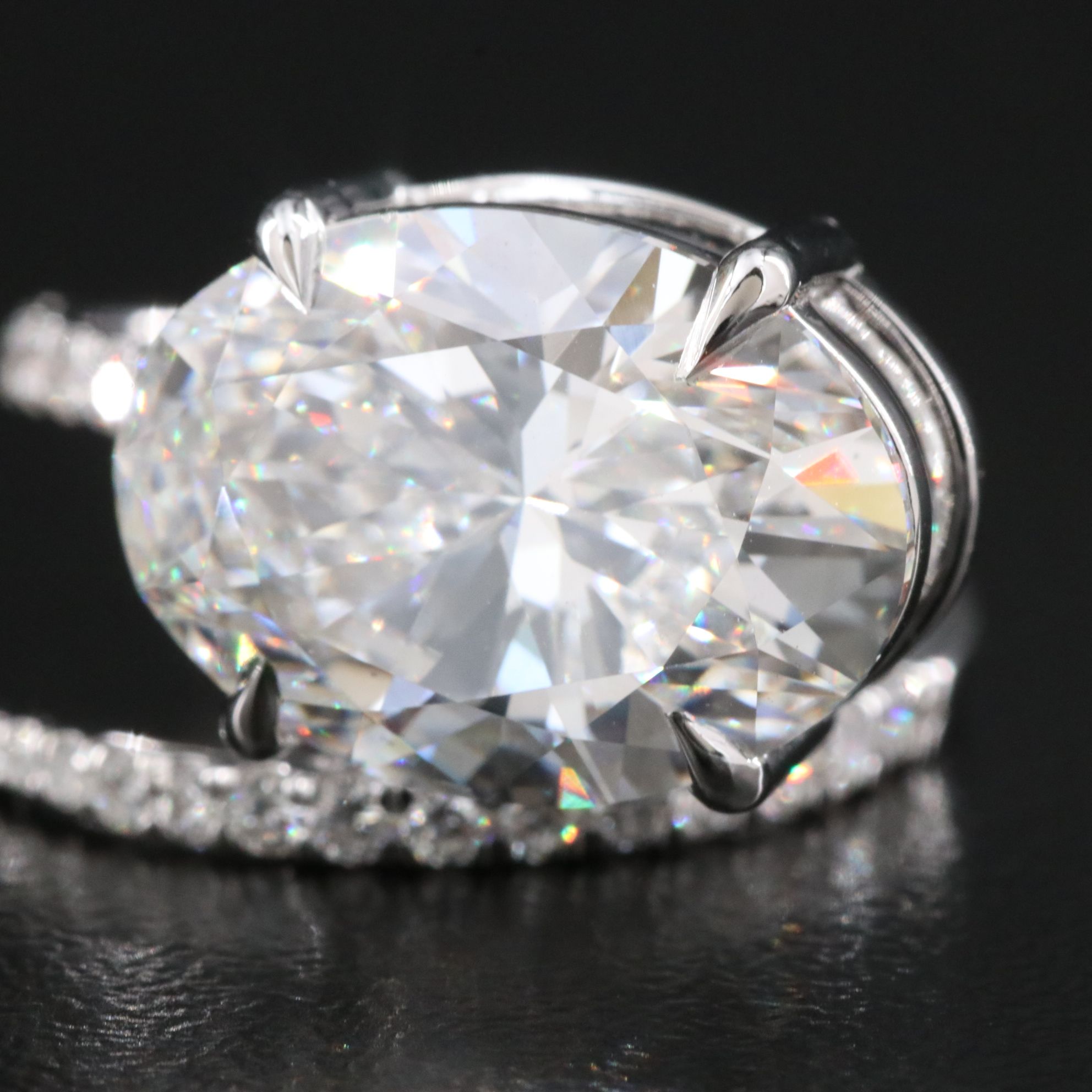 14K 6.35 CTW Lab Grown Diamond Wrap Ring with IGI Report