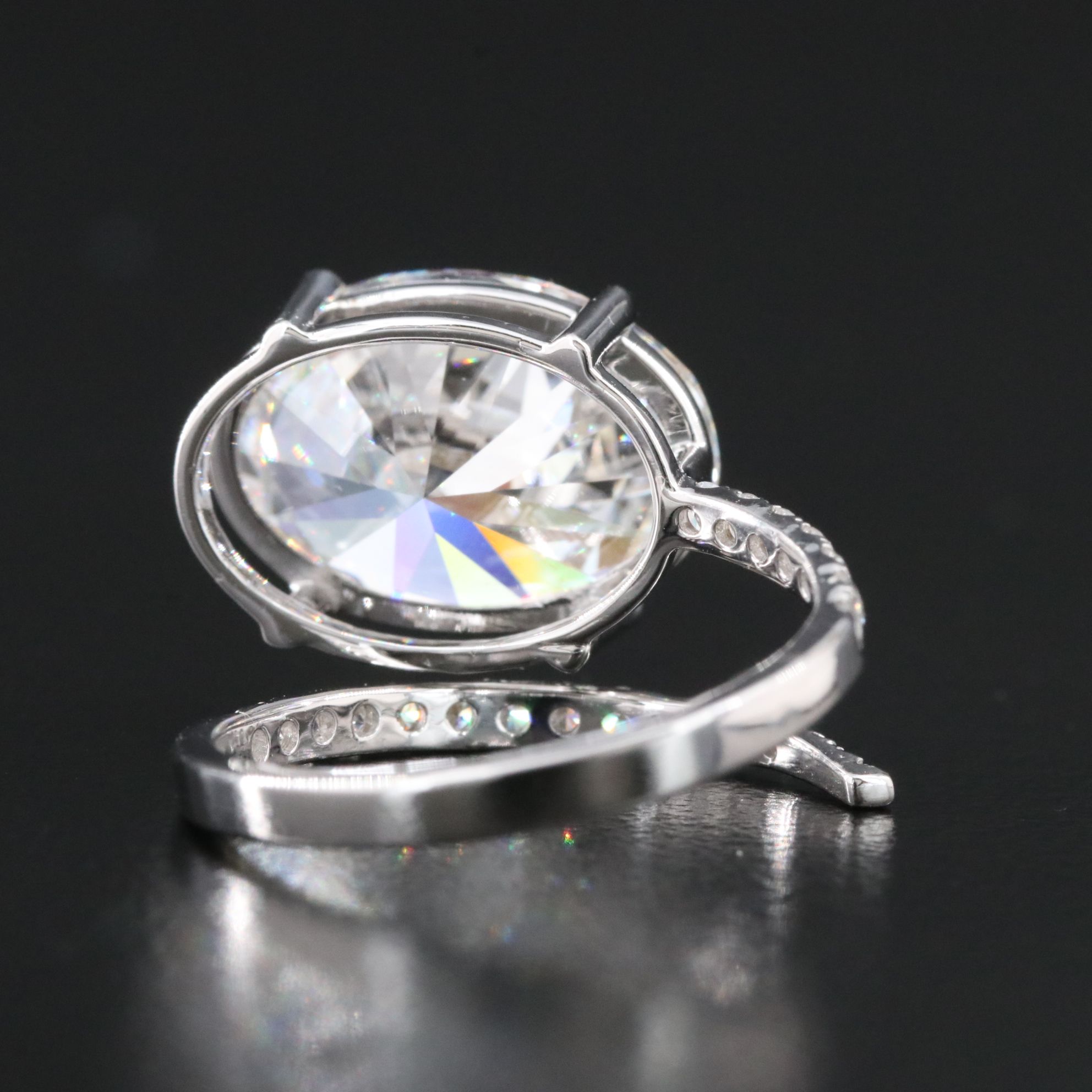 14K 6.35 CTW Lab Grown Diamond Wrap Ring with IGI Report