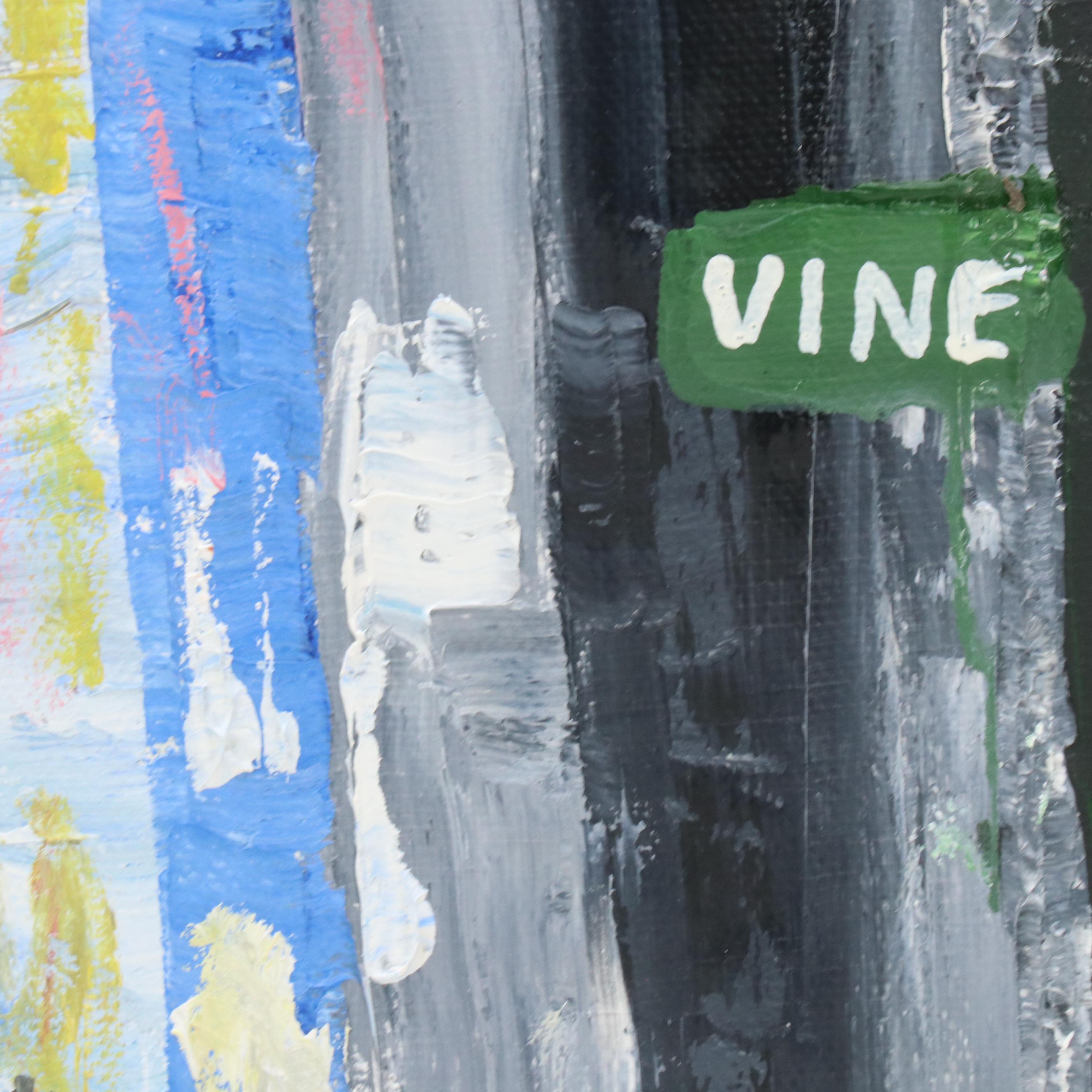 Joseph Watkins Stylized Cityscape Oil Painting "Old Over the Rhine"