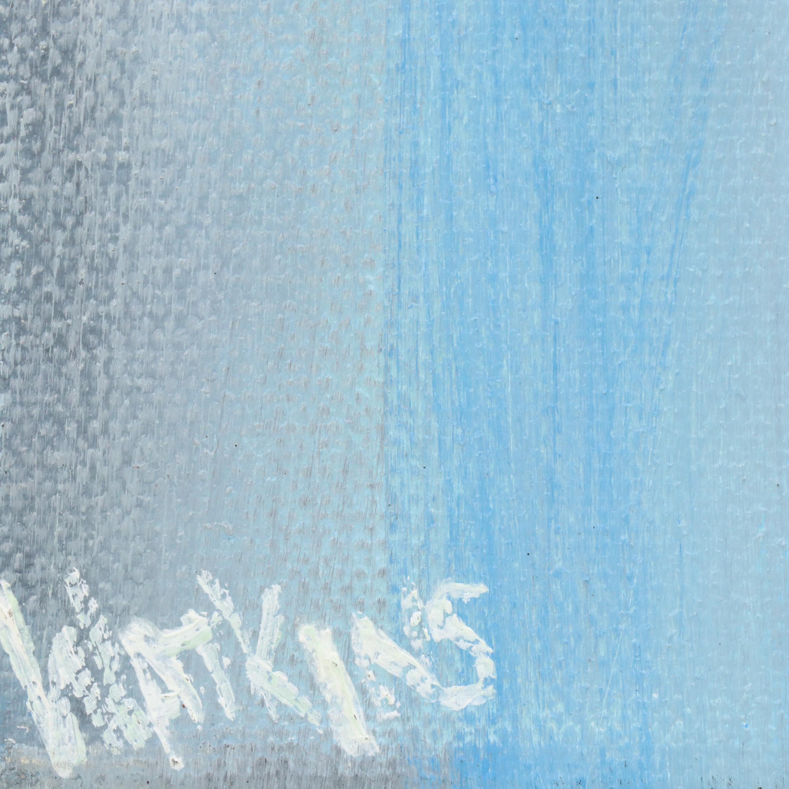 Joseph Watkins Stylized Cityscape Oil Painting "Old Over the Rhine"