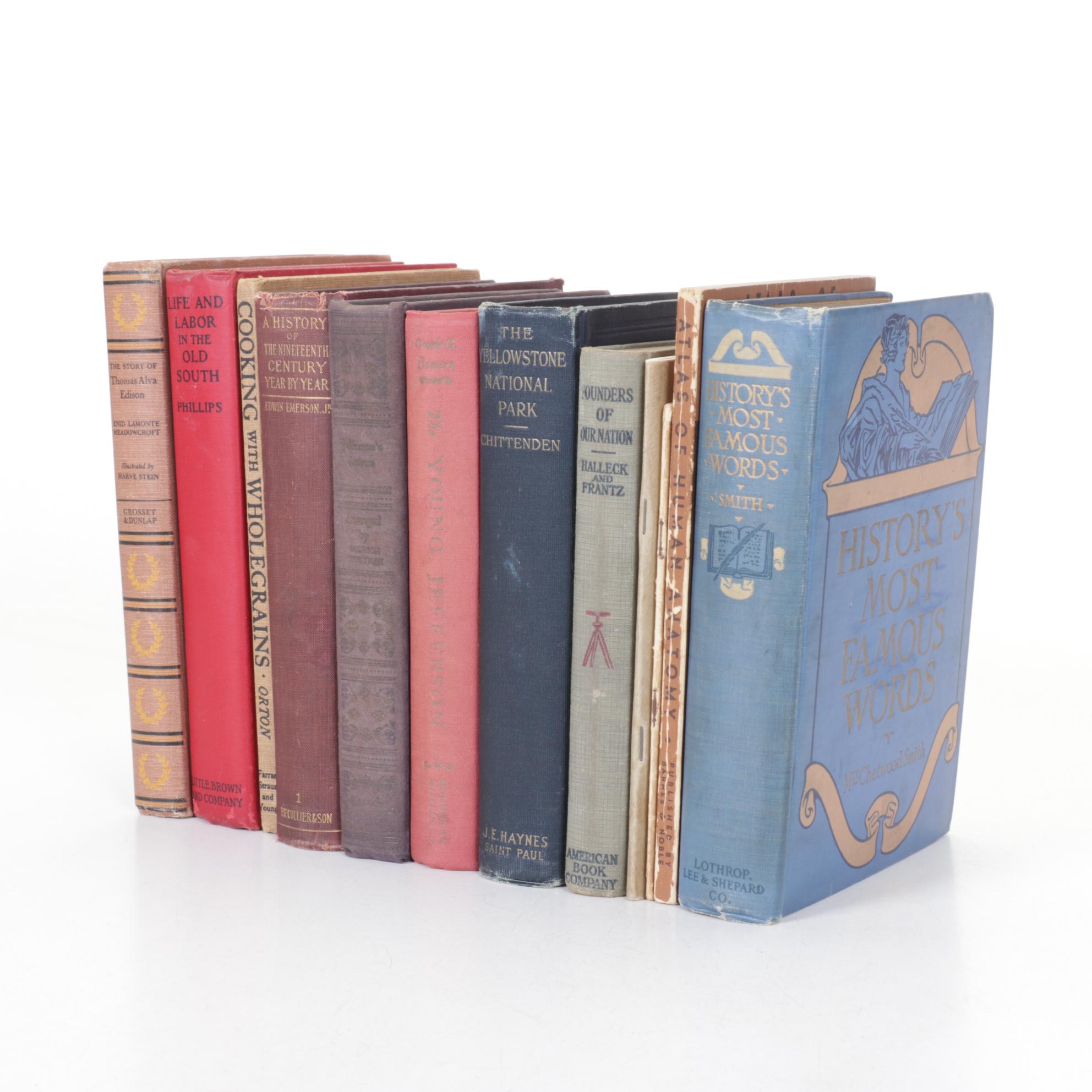 "History's Most Famous Words" and Other Books, Early to Mid-20th Century