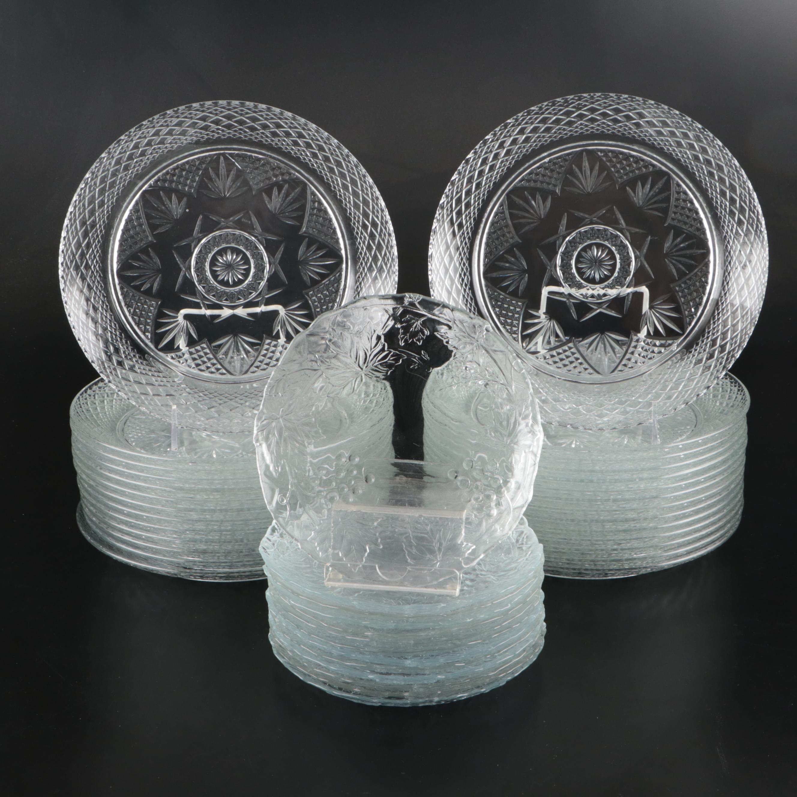 Victorian Style and Other Pressed Glass Plates