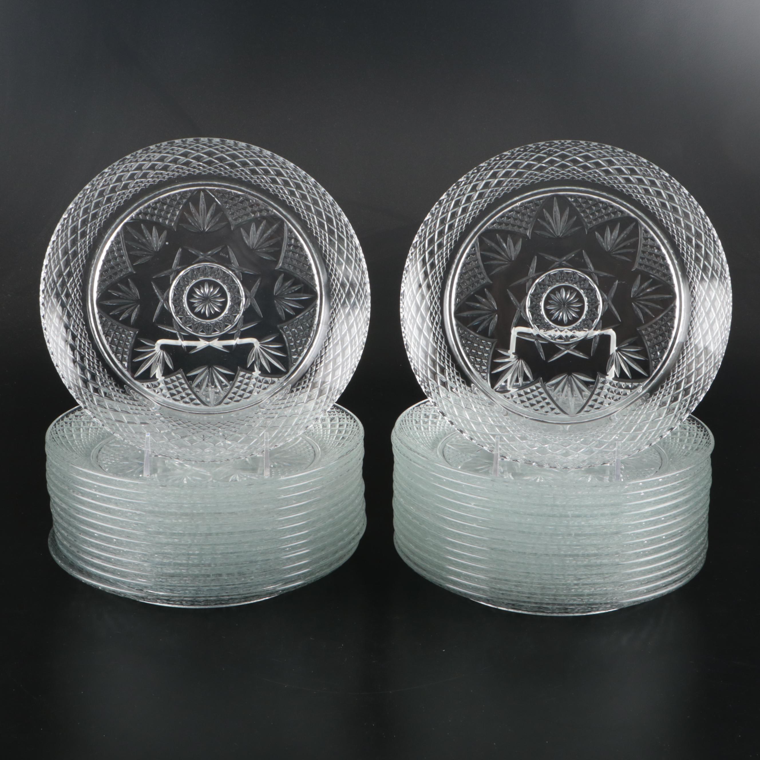 Victorian Style and Other Pressed Glass Plates