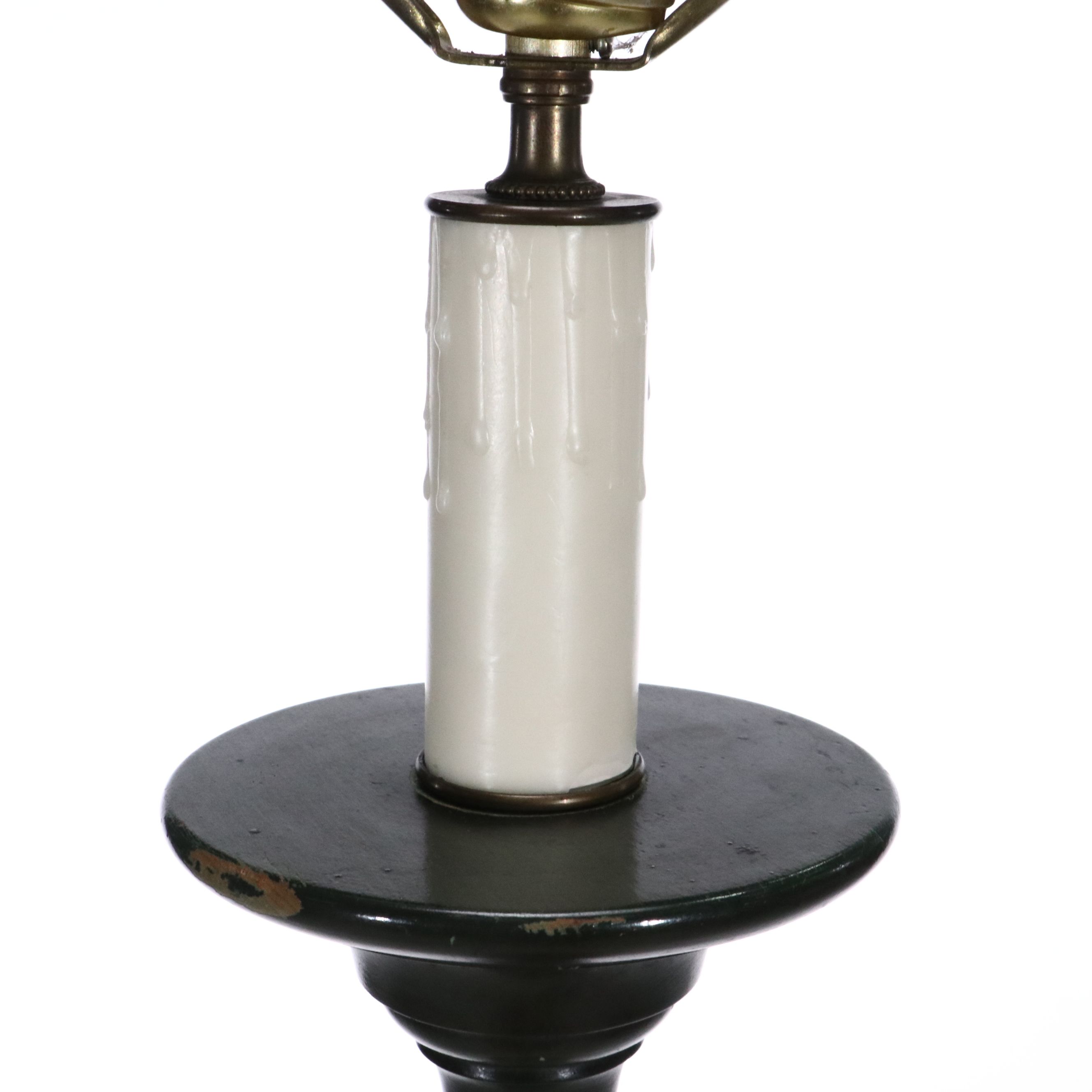 Pair of Art Deco Baluster Turned Wood Torcheres, Early 20th Century