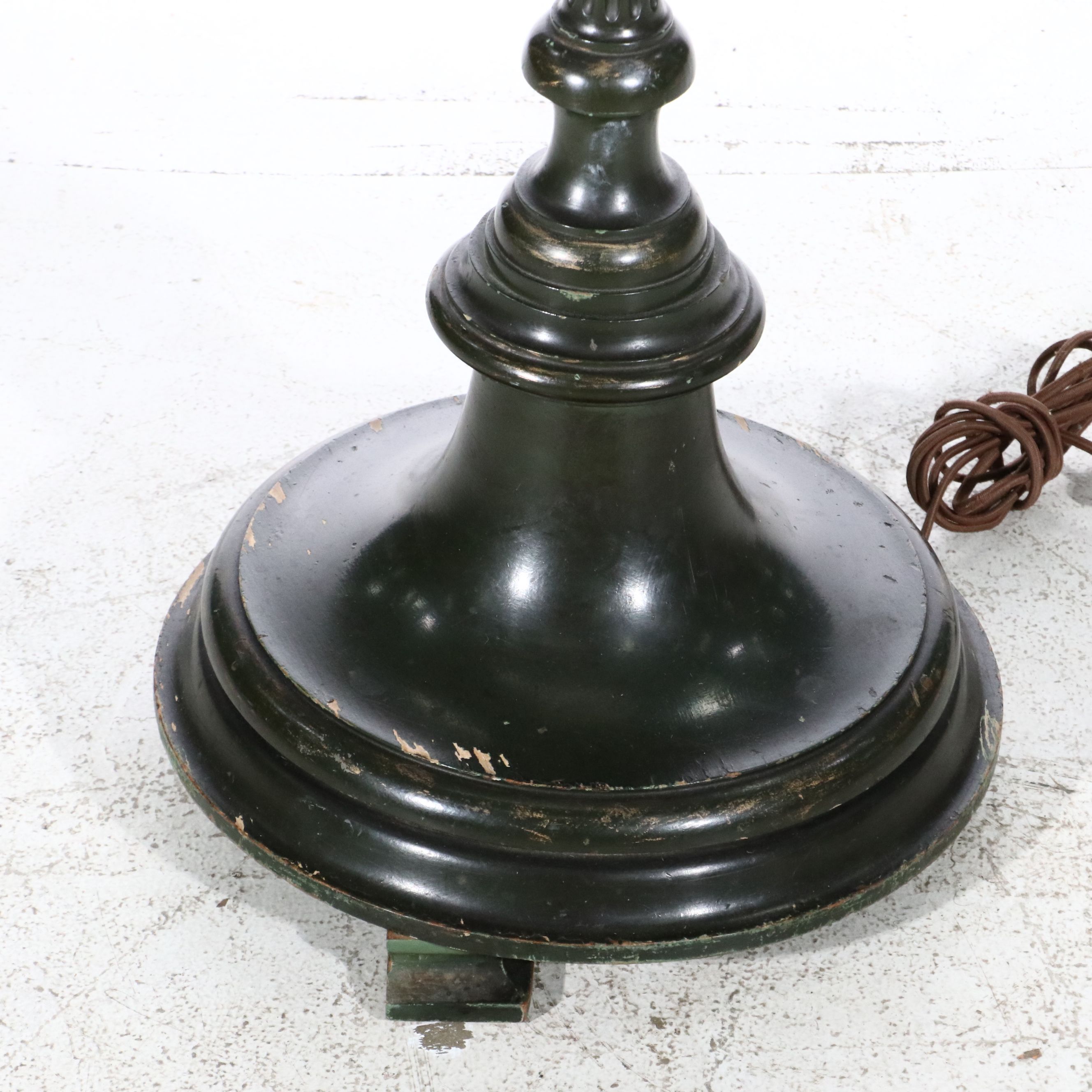 Pair of Art Deco Baluster Turned Wood Torcheres, Early 20th Century