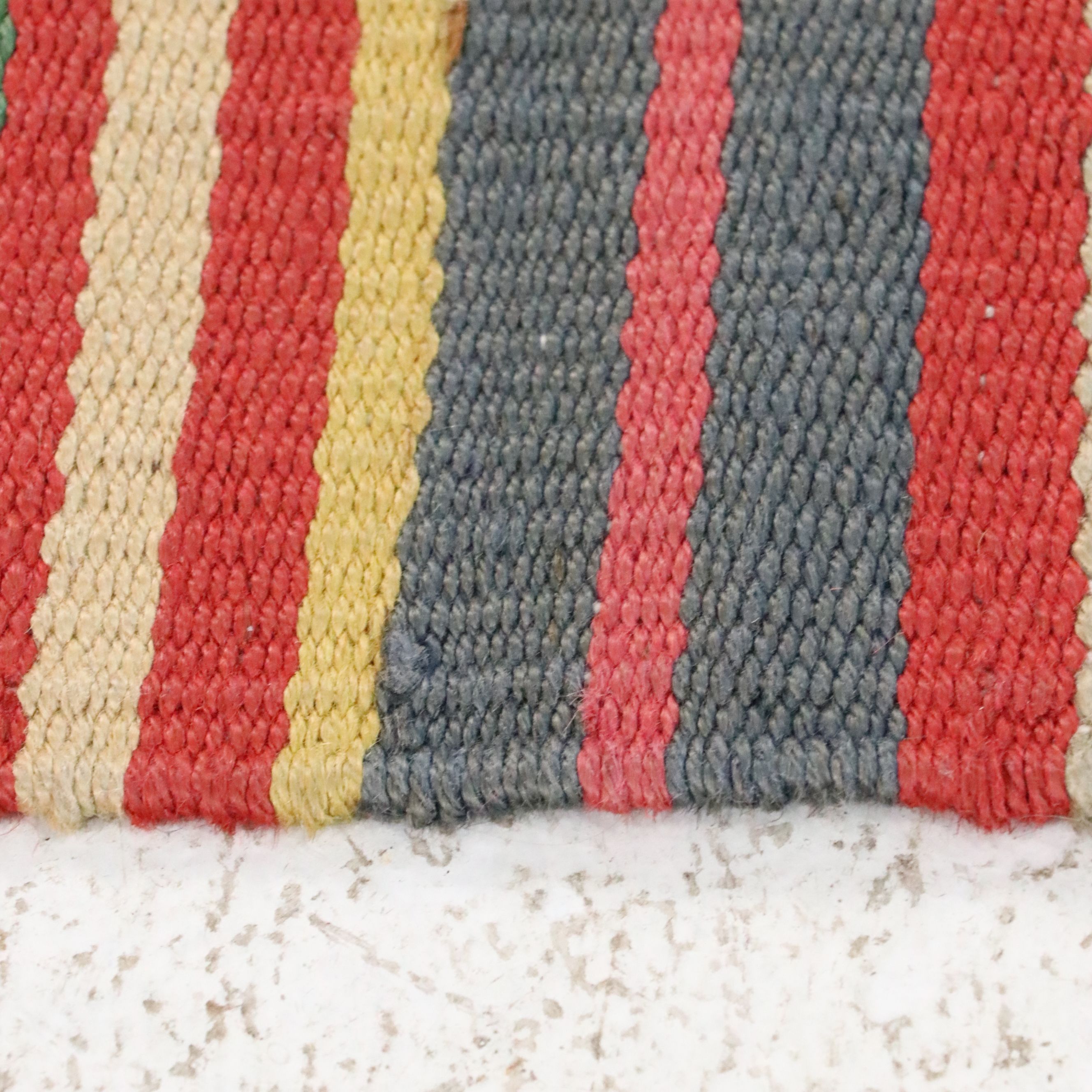 5'2 x 8'1 Handwoven Indian Dhurrie Jute and Cotton Area Rug