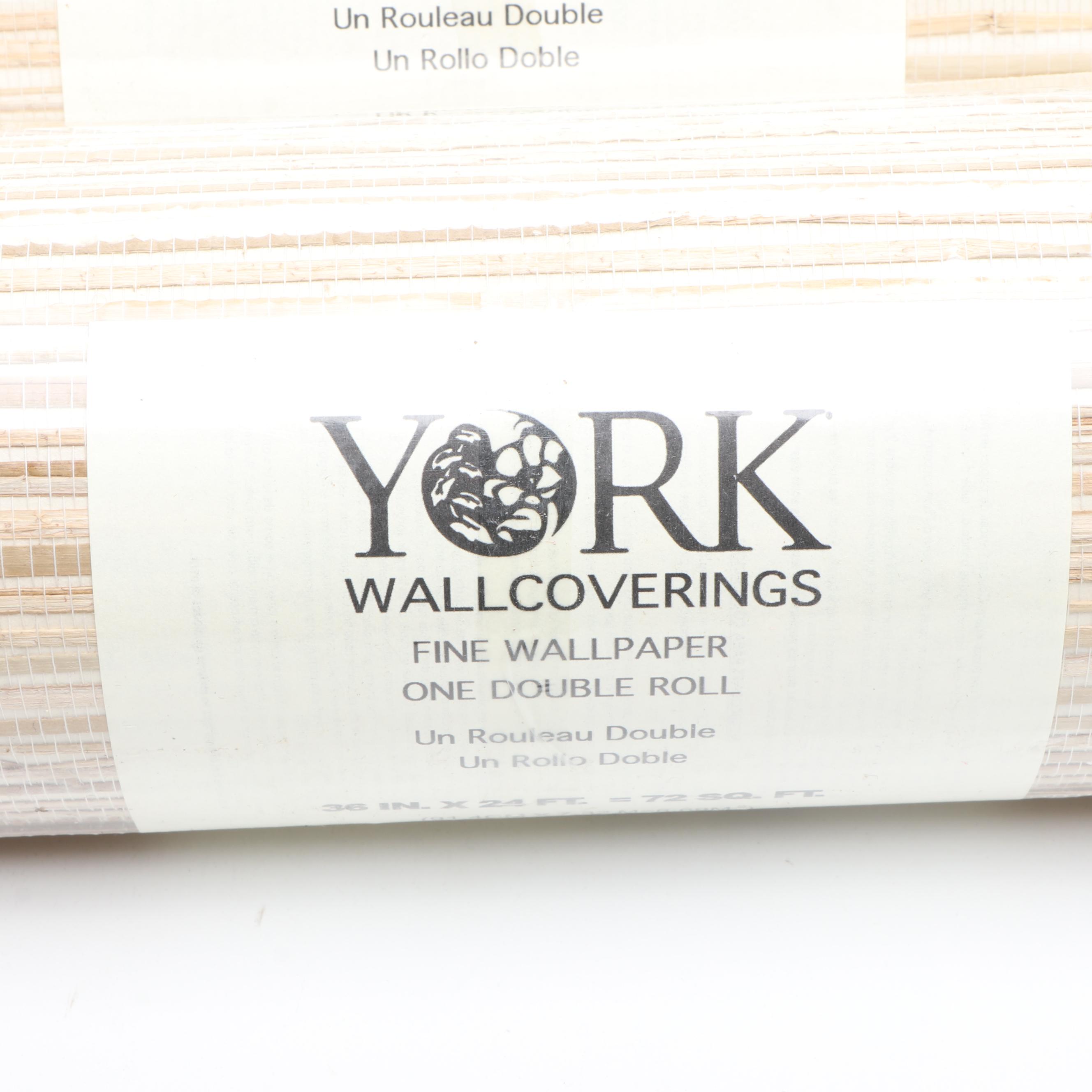 York Wallcoverings "River Grass" Wallpaper, 8 Rolls