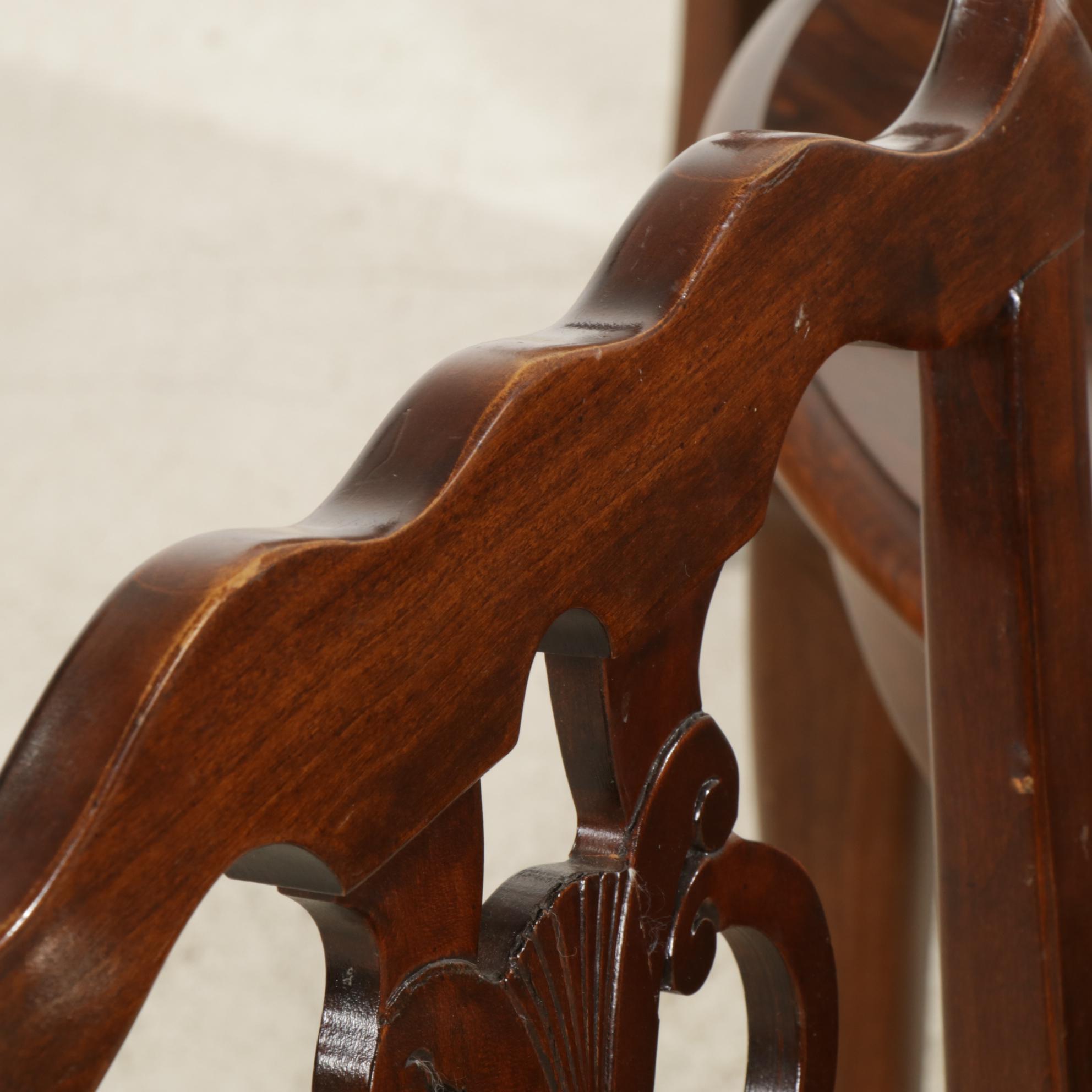 Pennsylvania House Cherry Dining Table and Six Chairs, Late 20th Century