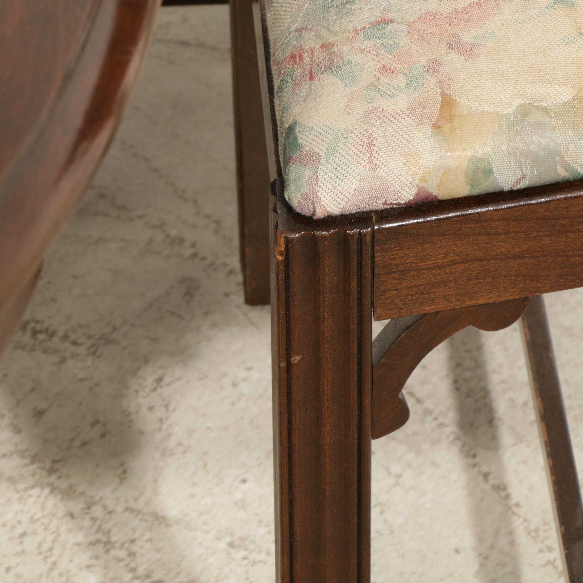 Pennsylvania House Cherry Dining Table and Six Chairs, Late 20th Century