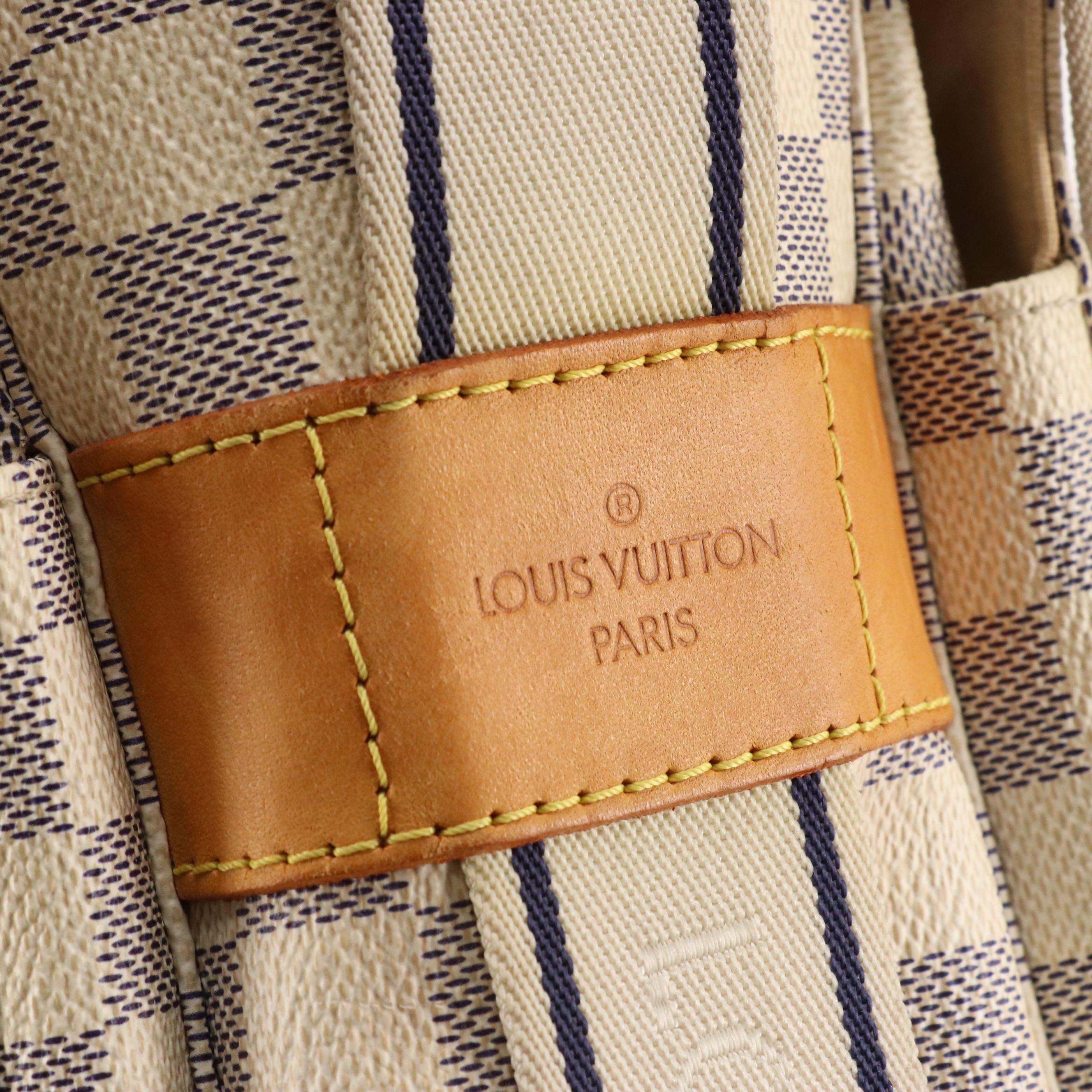 Louis Vuitton Naviglio Bag in Damier Azur Canvas