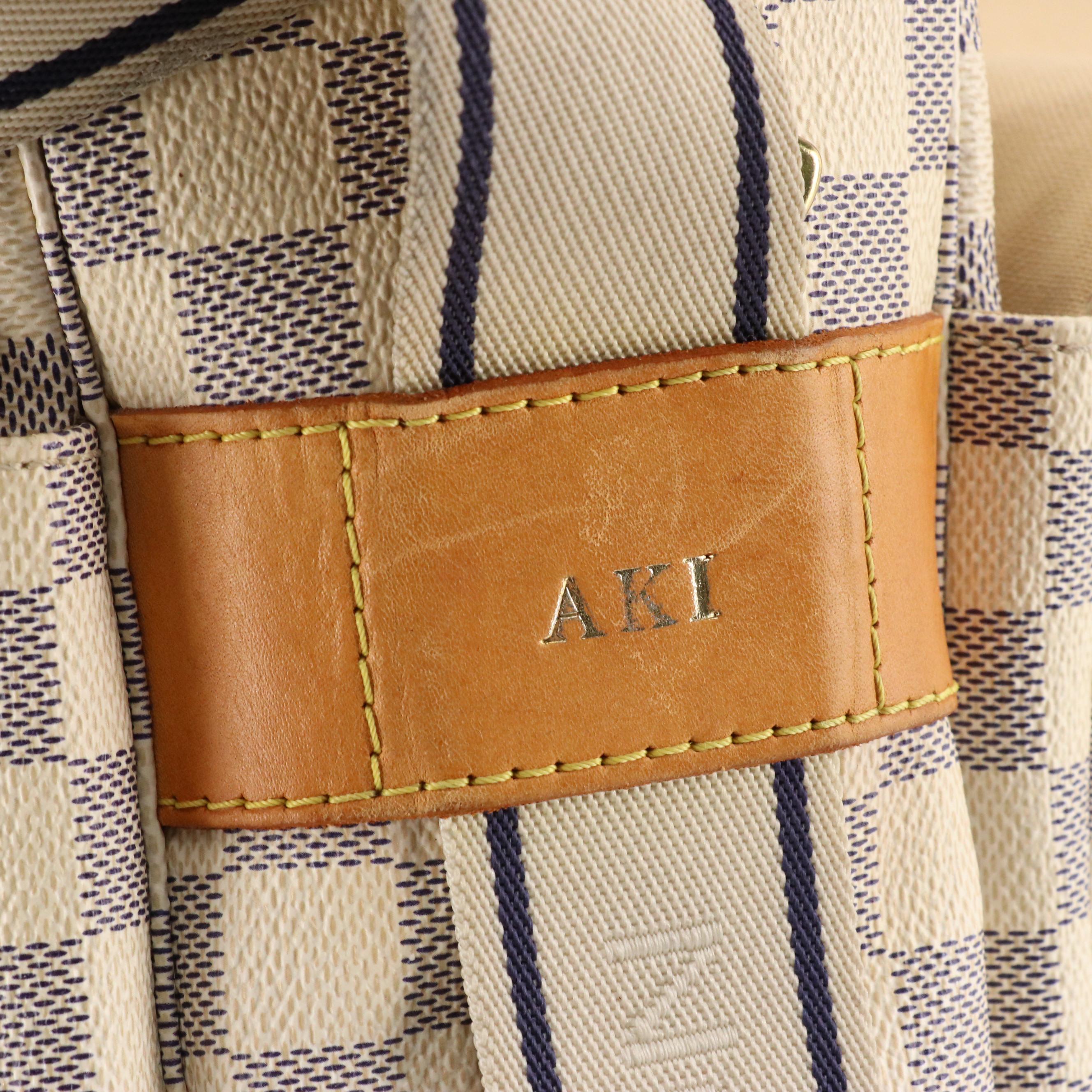 Louis Vuitton Naviglio Bag in Damier Azur Canvas