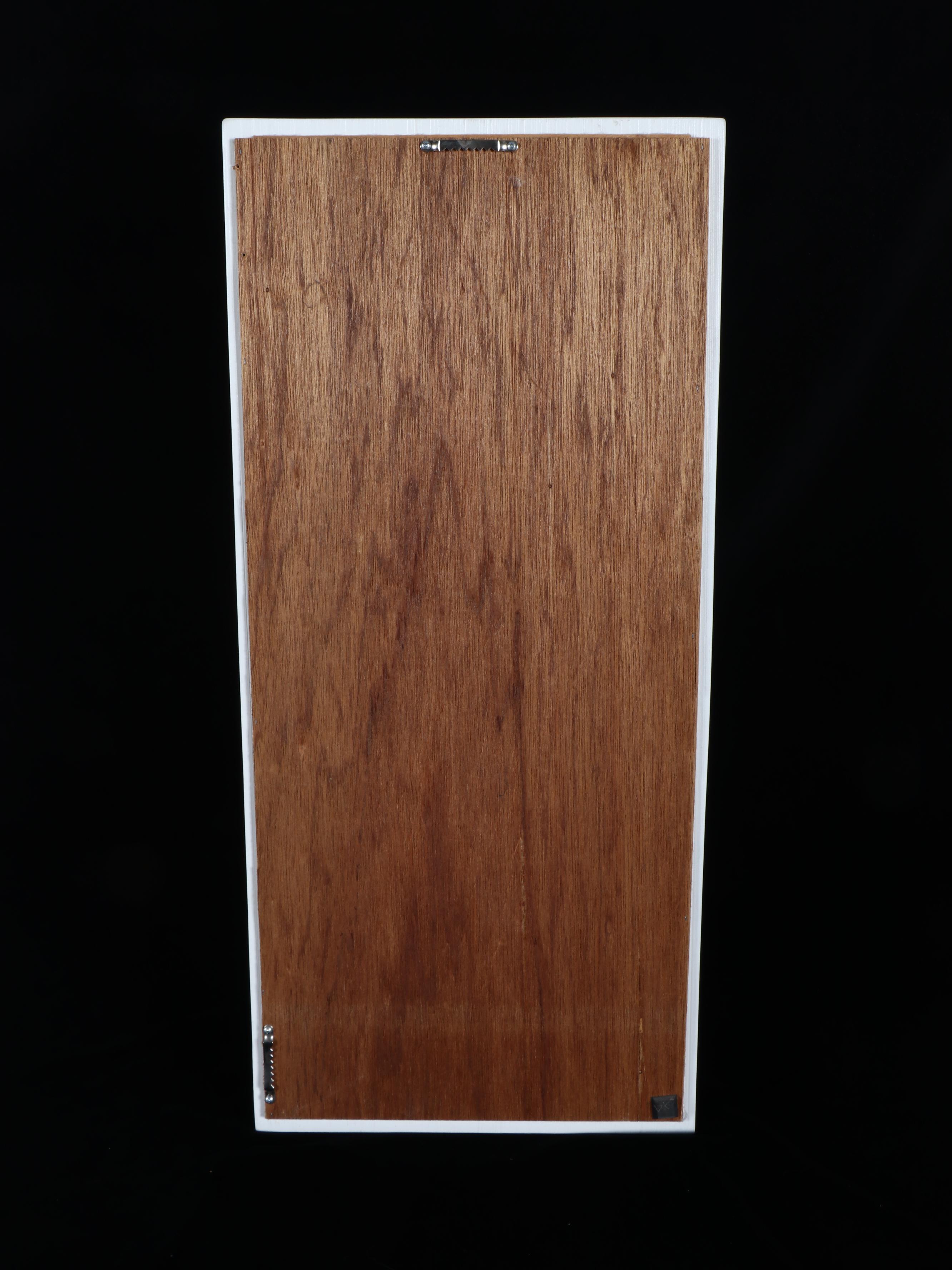 Wall Mirror with Wooden White Scrolled Overlay