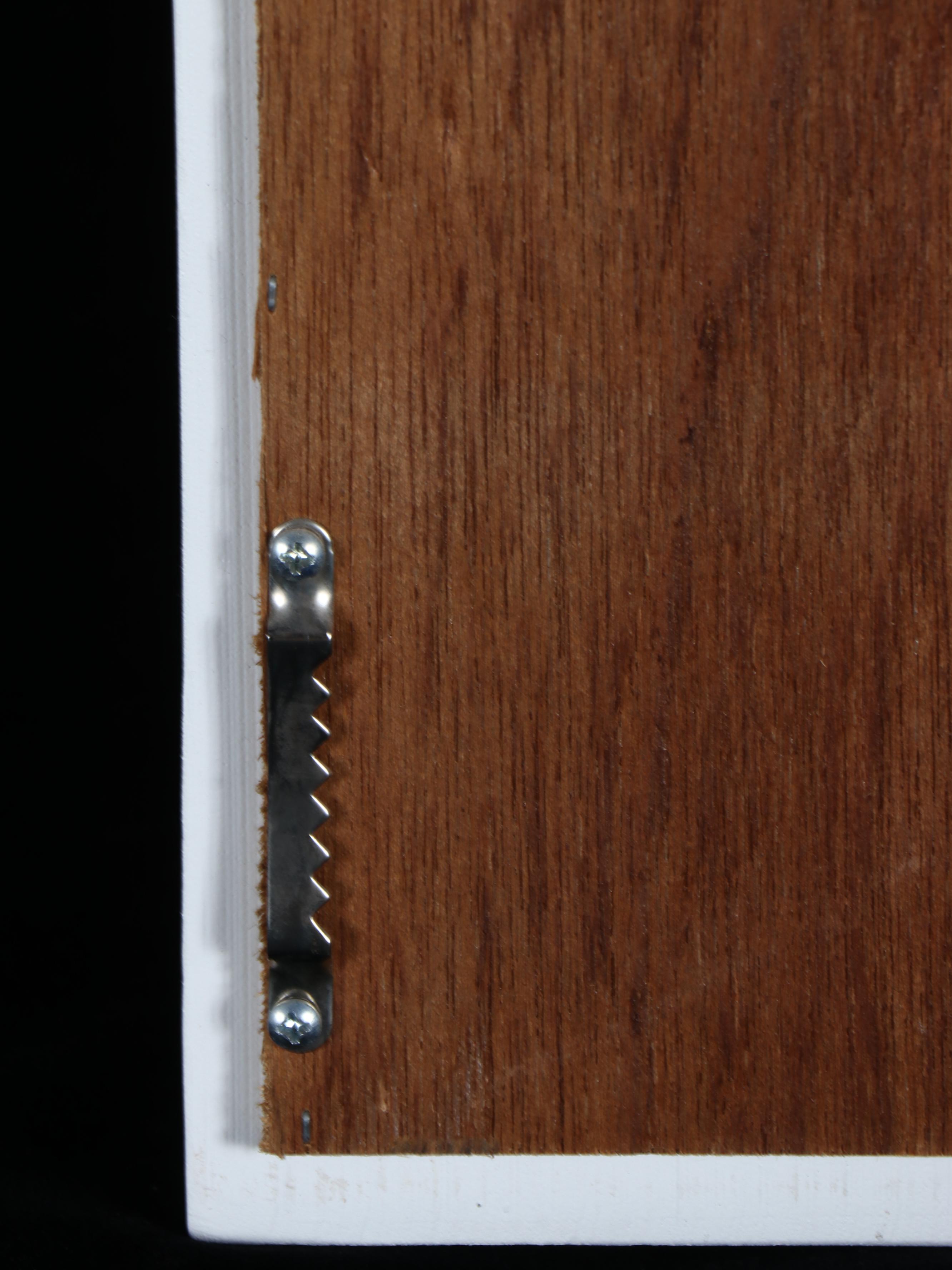 Wall Mirror with Wooden White Scrolled Overlay