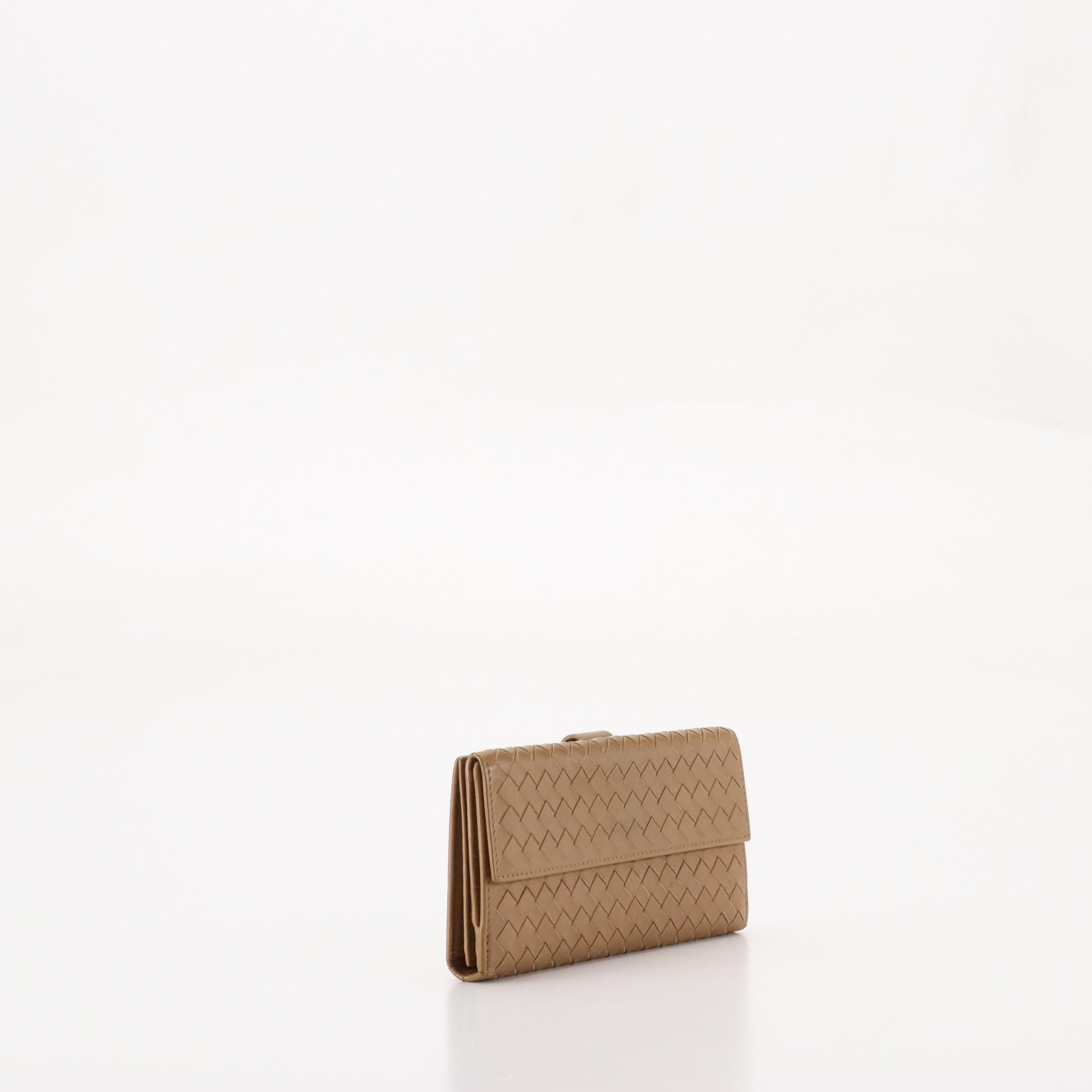 Bottega Veneta Intrecciato Leather Long Wallet