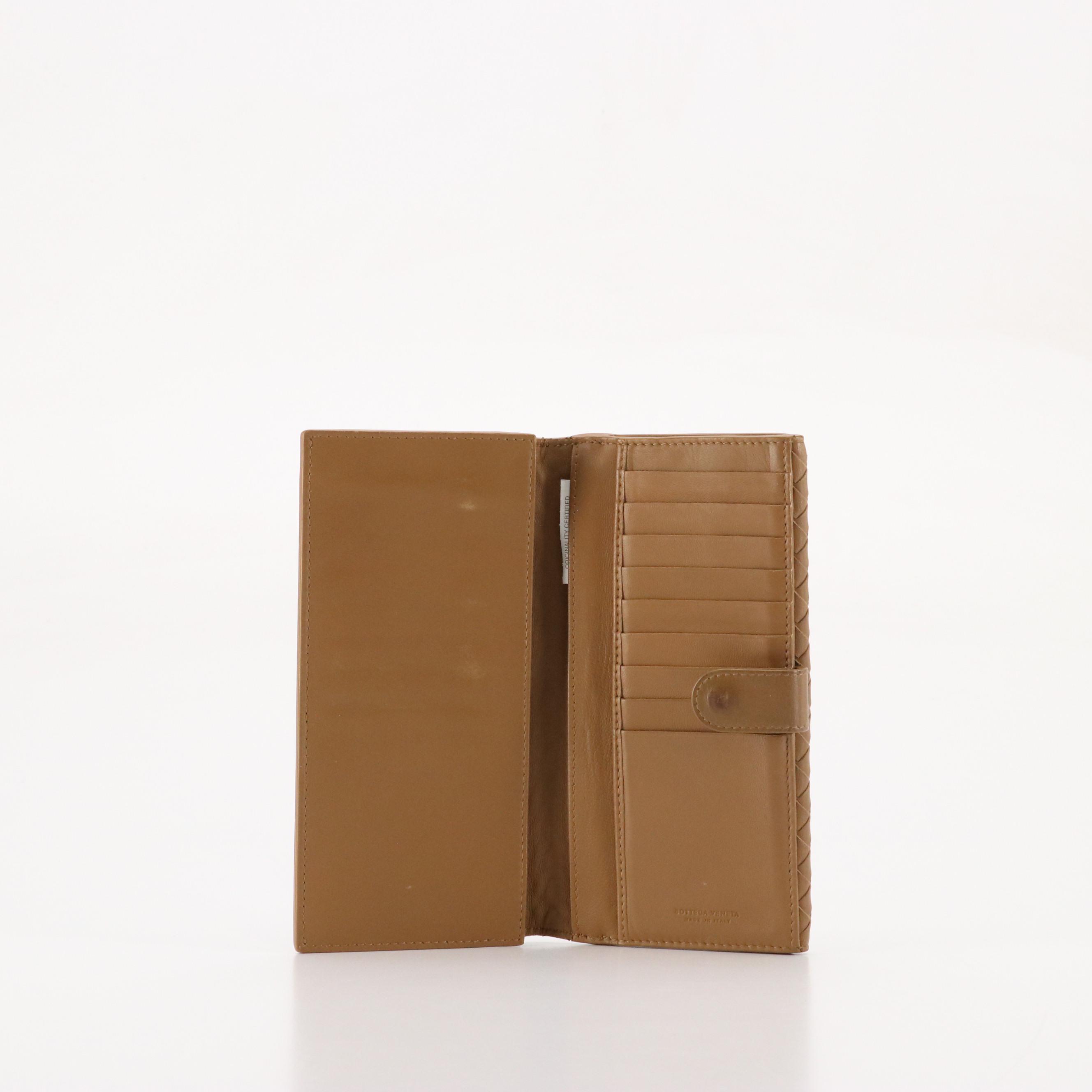 Bottega Veneta Intrecciato Leather Long Wallet
