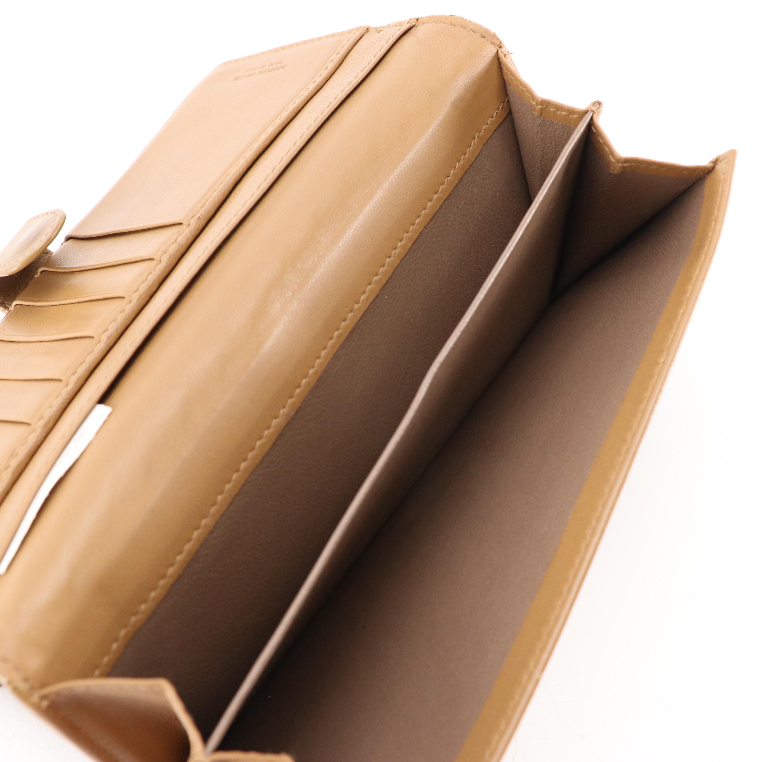 Bottega Veneta Intrecciato Leather Long Wallet