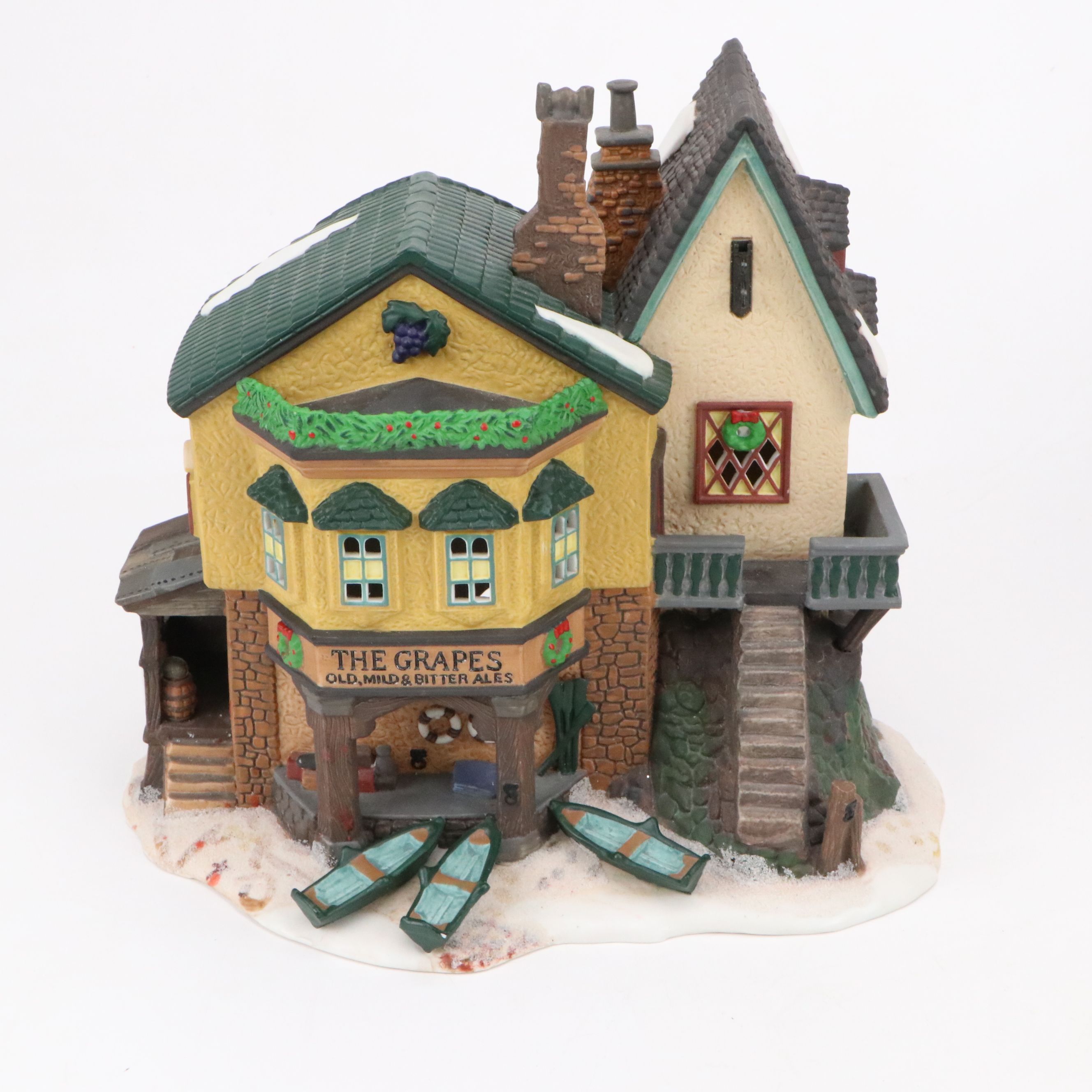 Department 56 "Dickens' Village Series" Hand-Painted Bisque Porcelain Houses