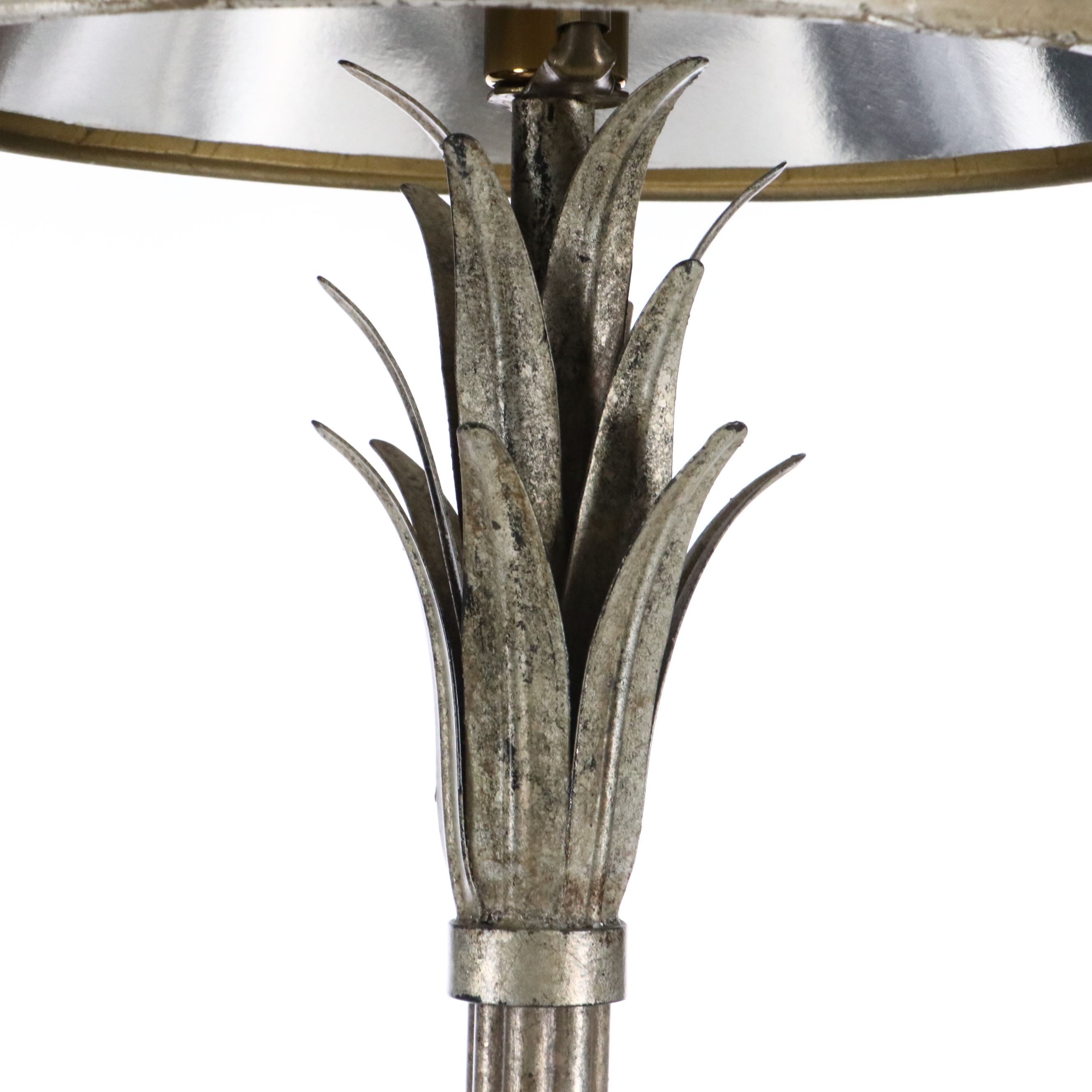 Bombay French Style Metal Bookends, Silver Console Lamp, Easel and Finial