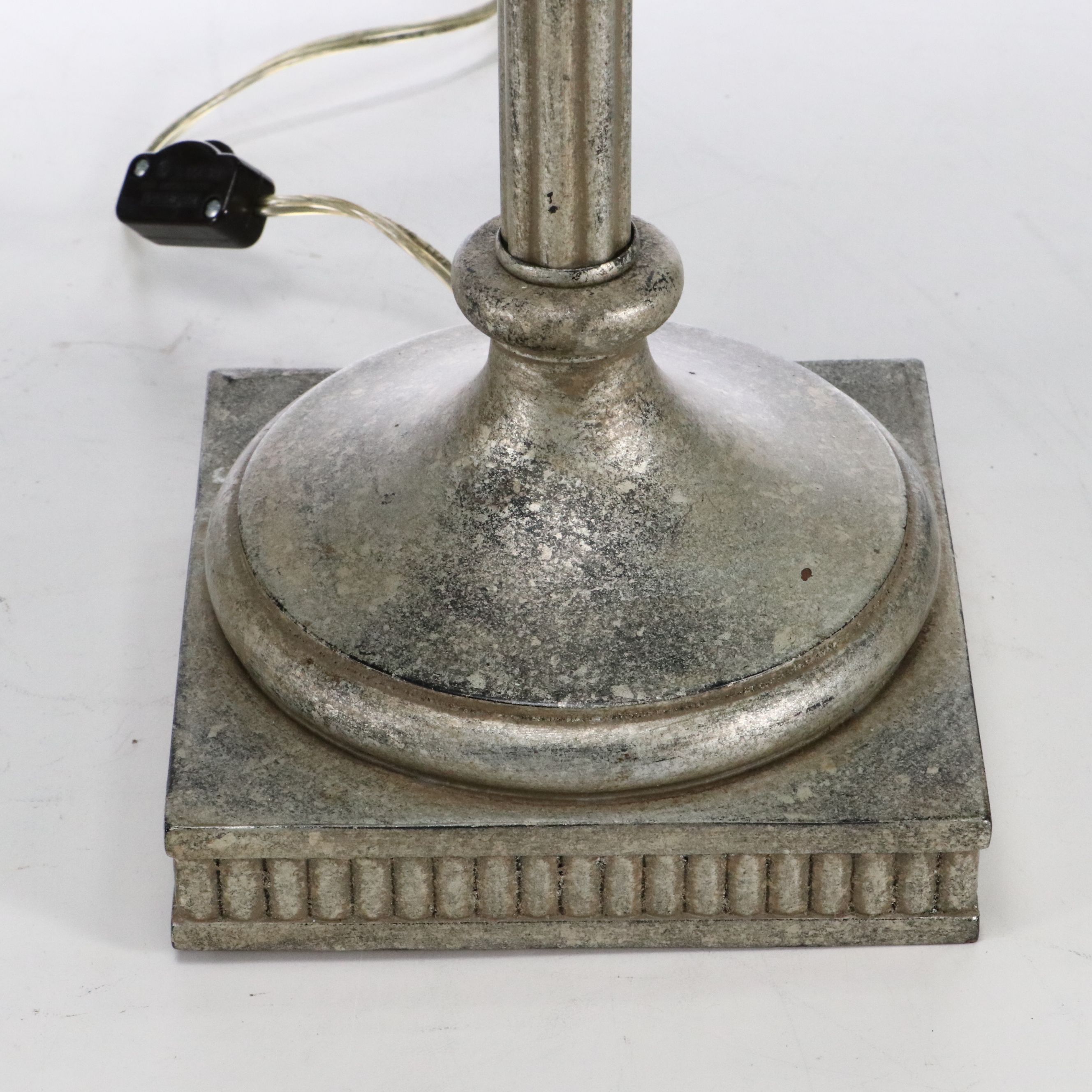 Bombay French Style Metal Bookends, Silver Console Lamp, Easel and Finial