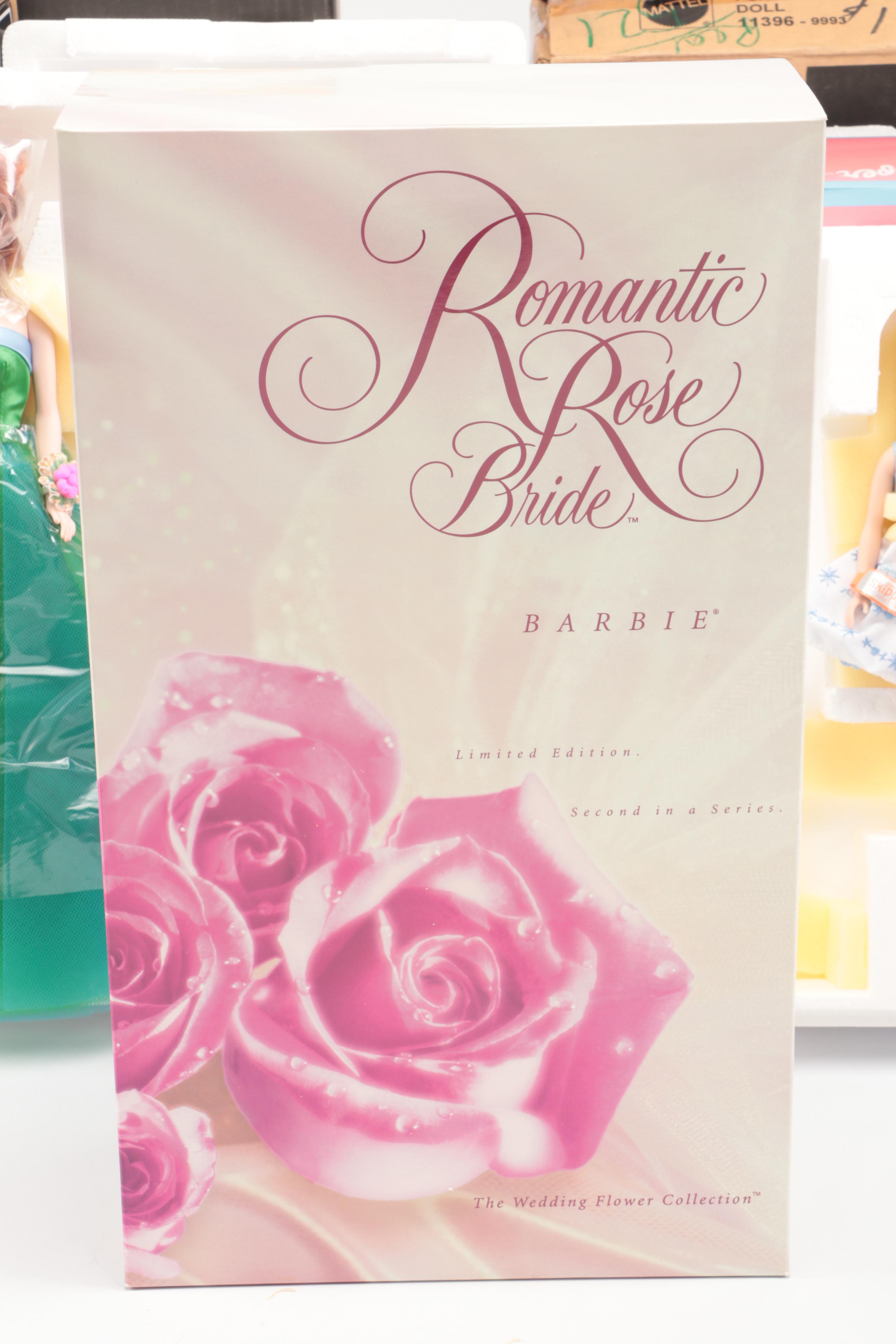 Mattel "Romantic Rose Bride" Barbie with 30th Anniversary Ken, Midge and Skipper