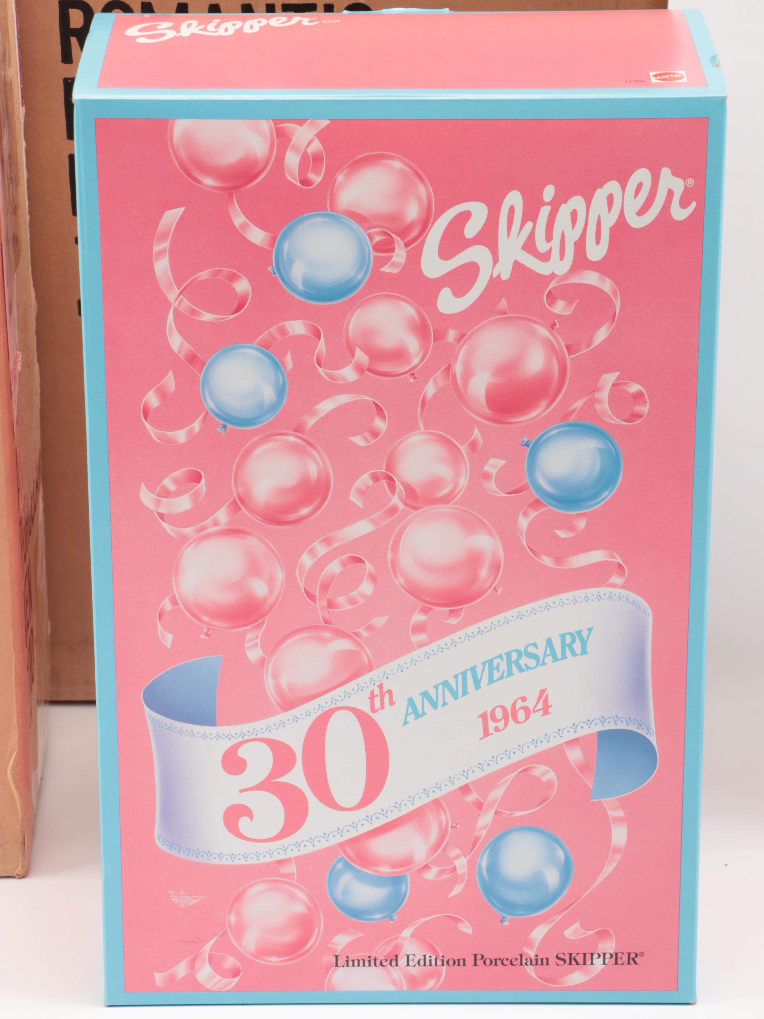 Mattel "Romantic Rose Bride" Barbie with 30th Anniversary Ken, Midge and Skipper