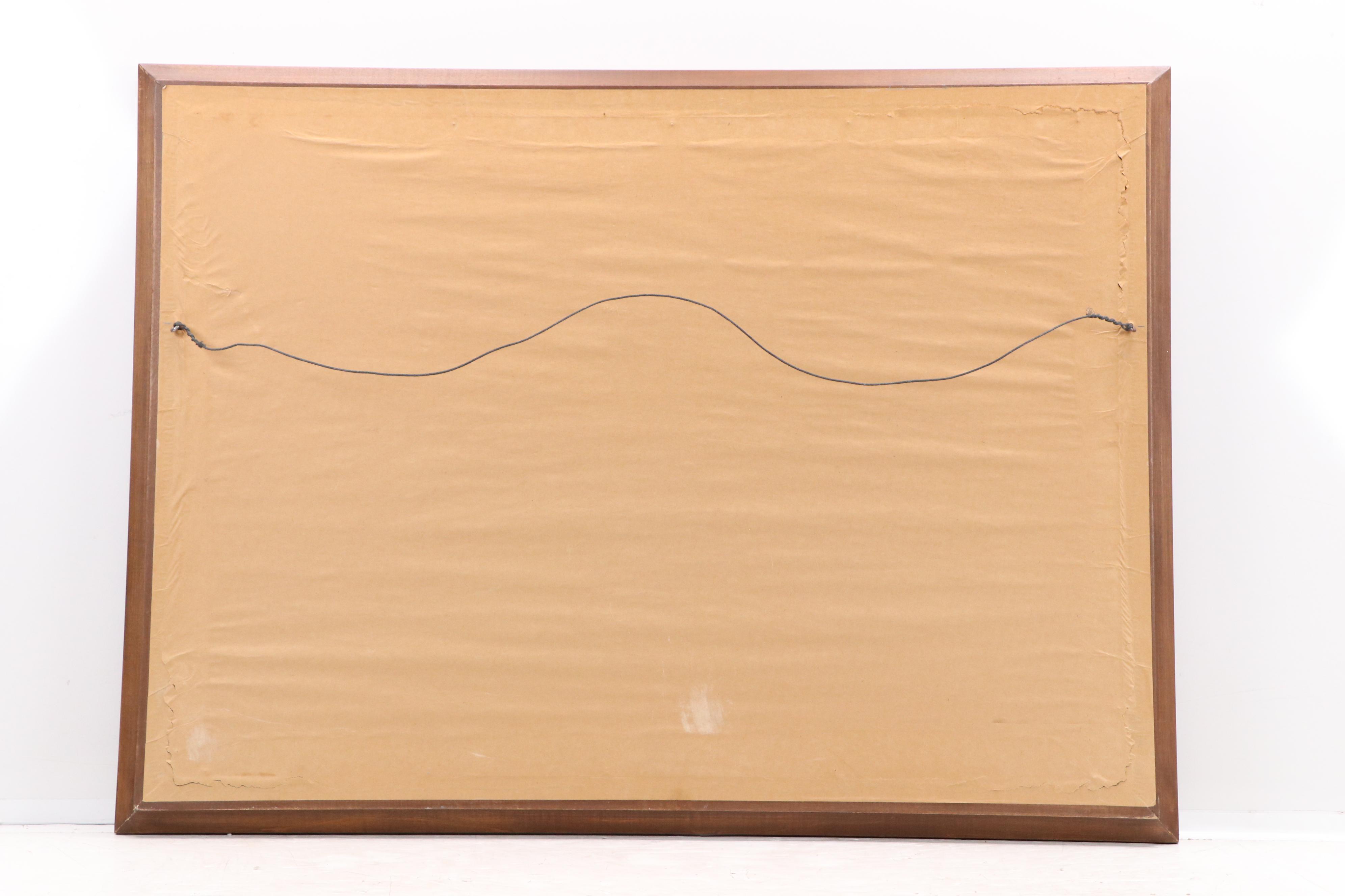 Toro Mid Century Modern City Landscape Oil Painting