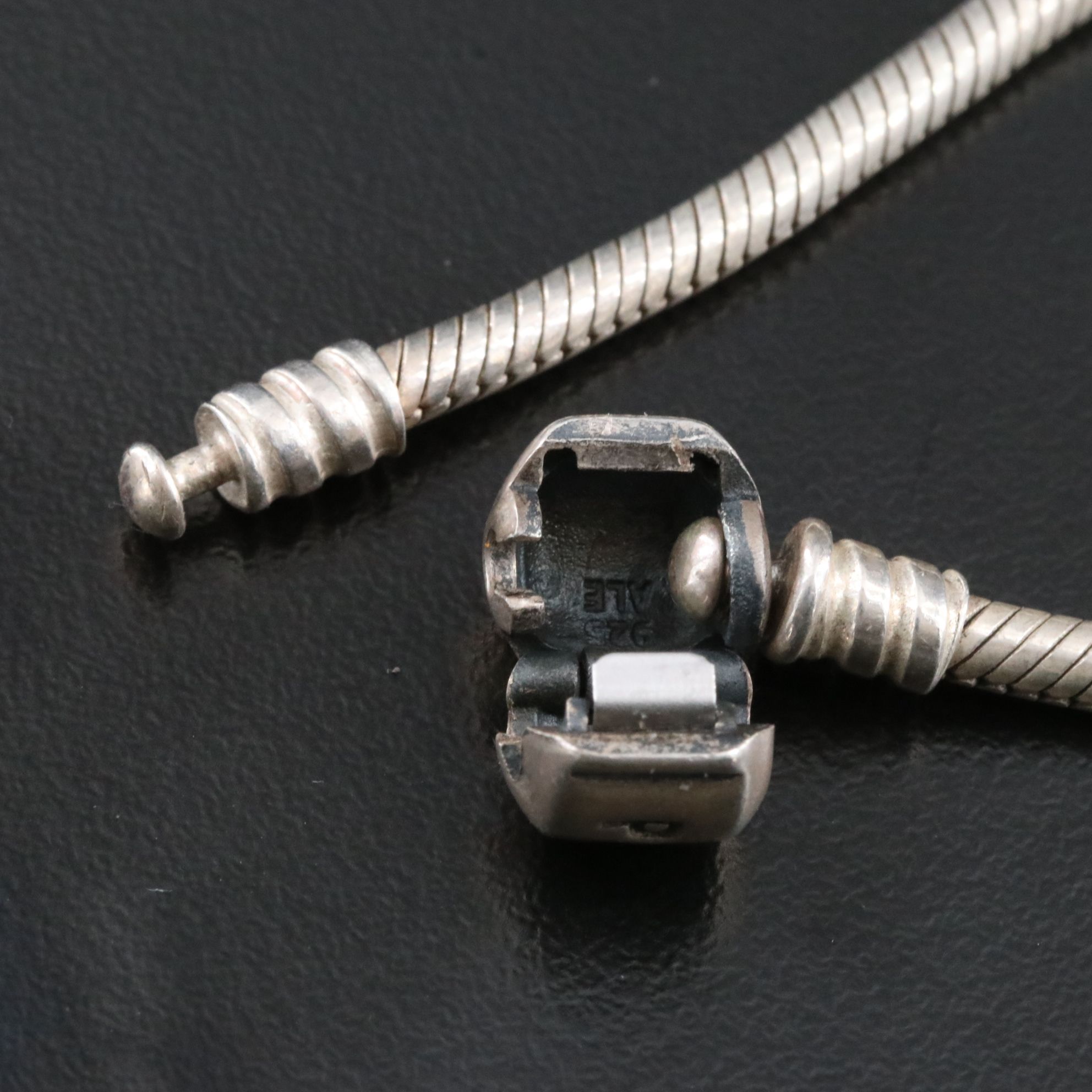 Pandora Sterling Bracelets with Murano Glass Beads