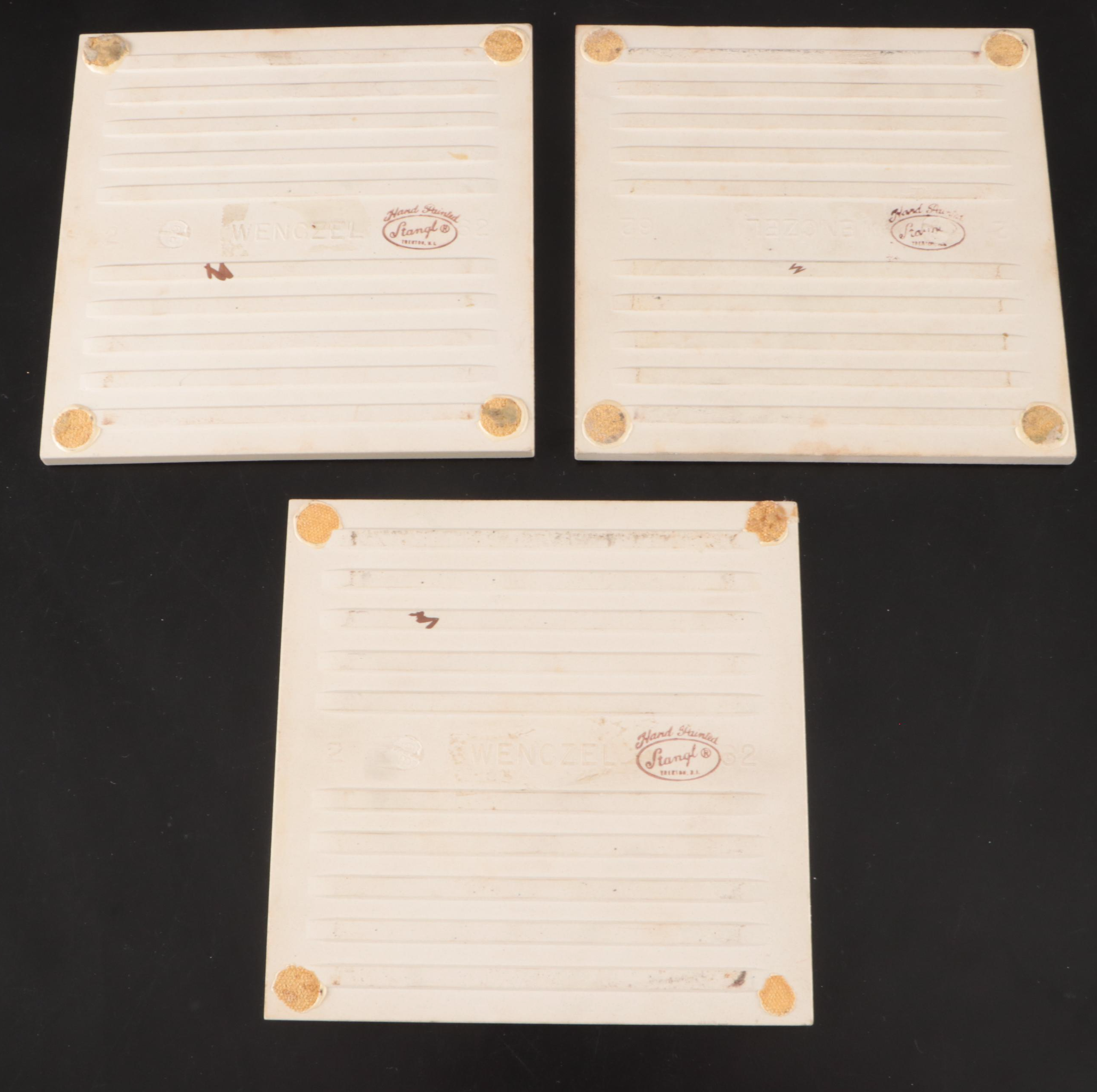 Stangl Pottery Tile Trivets and Tableware with Other Novelty Mugs