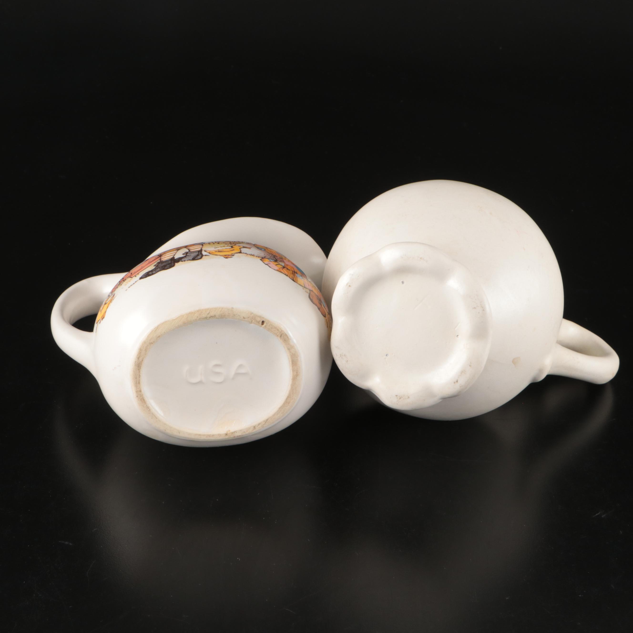 Stangl Pottery Tile Trivets and Tableware with Other Novelty Mugs