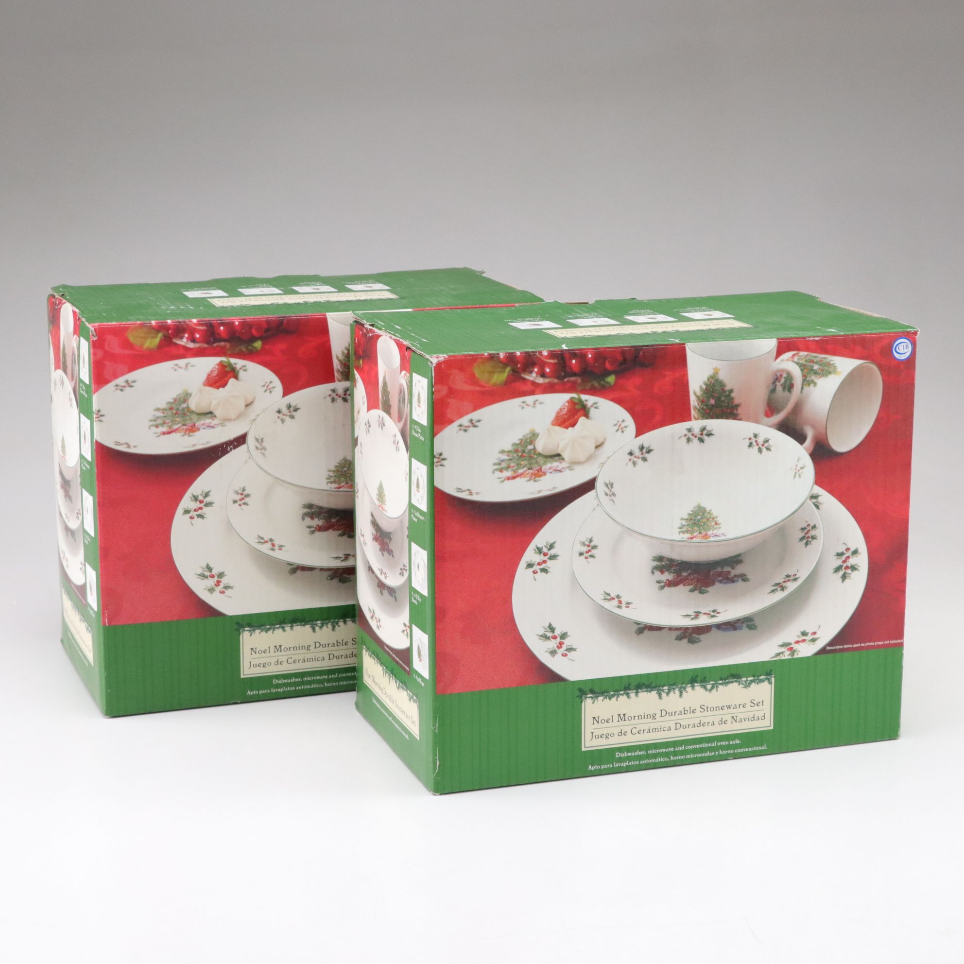 Gibson "Noel Morning" Christmas Dinnerware Set for Eight Diners