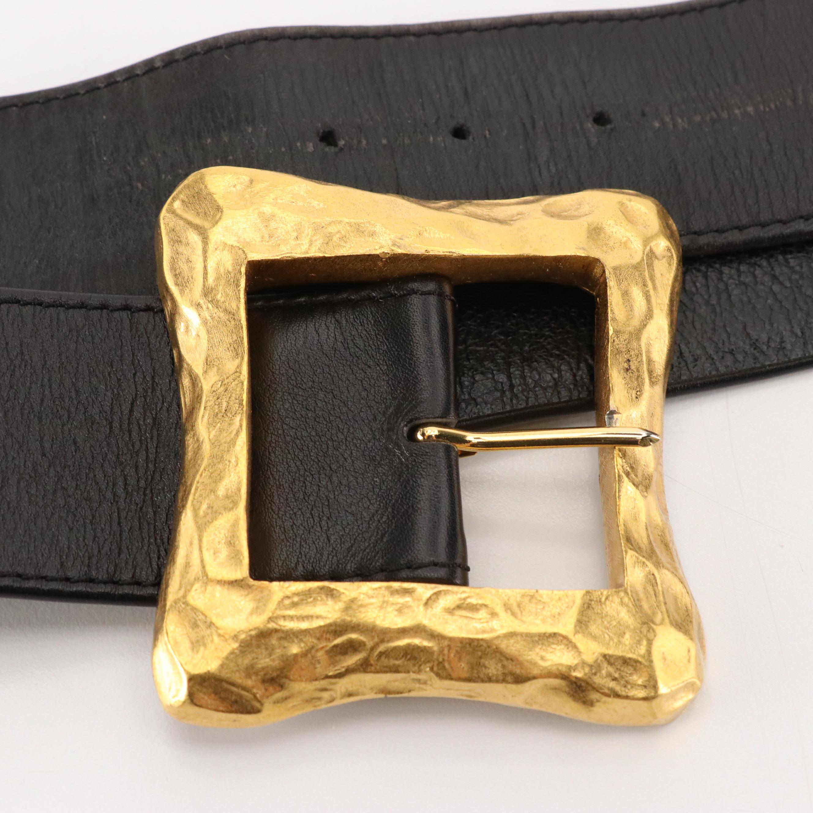 Chanel Spring Collection Logo Drape Leather Belt