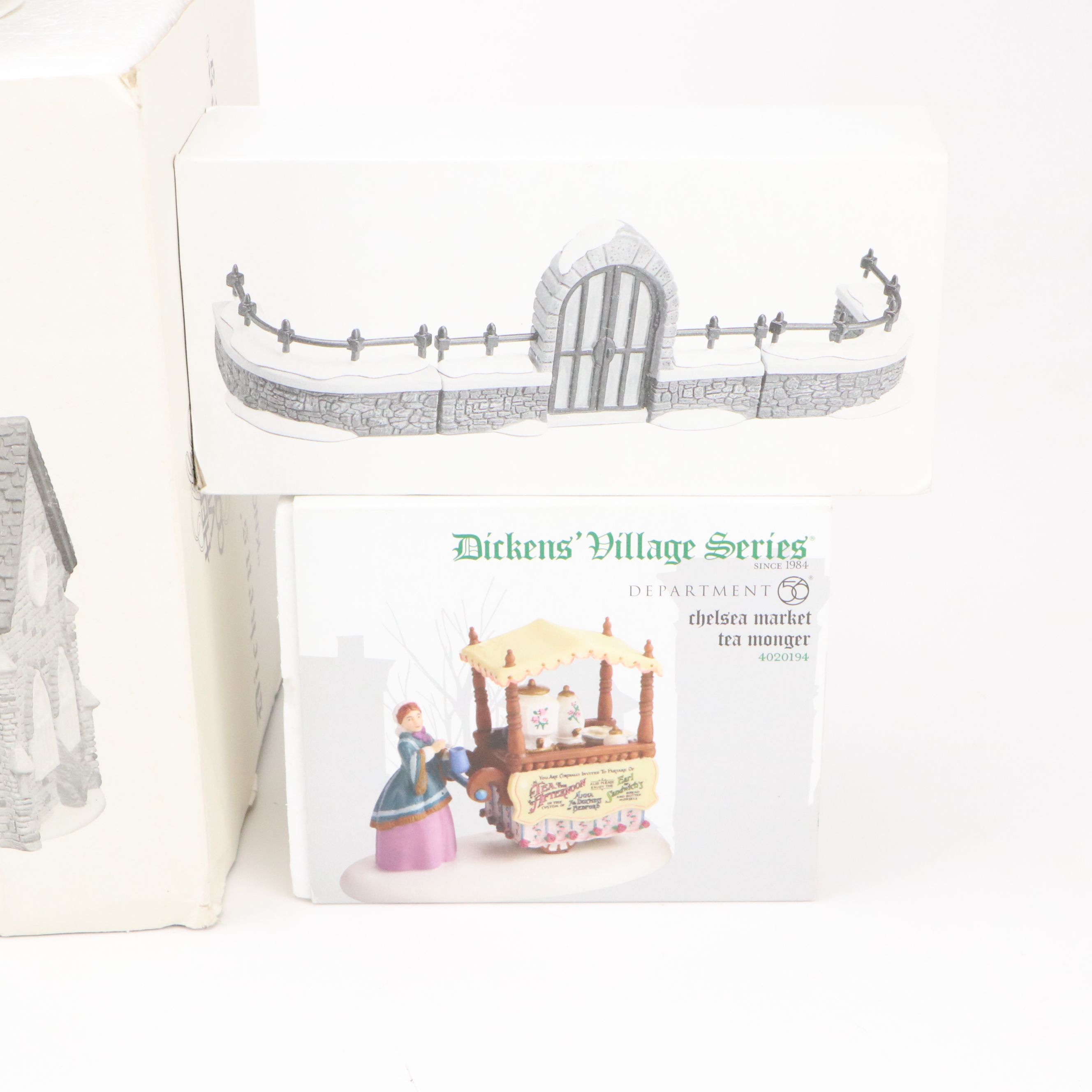 Department 56 "Dickens' Village Series" Bisque Porcelain Houses and Figurines