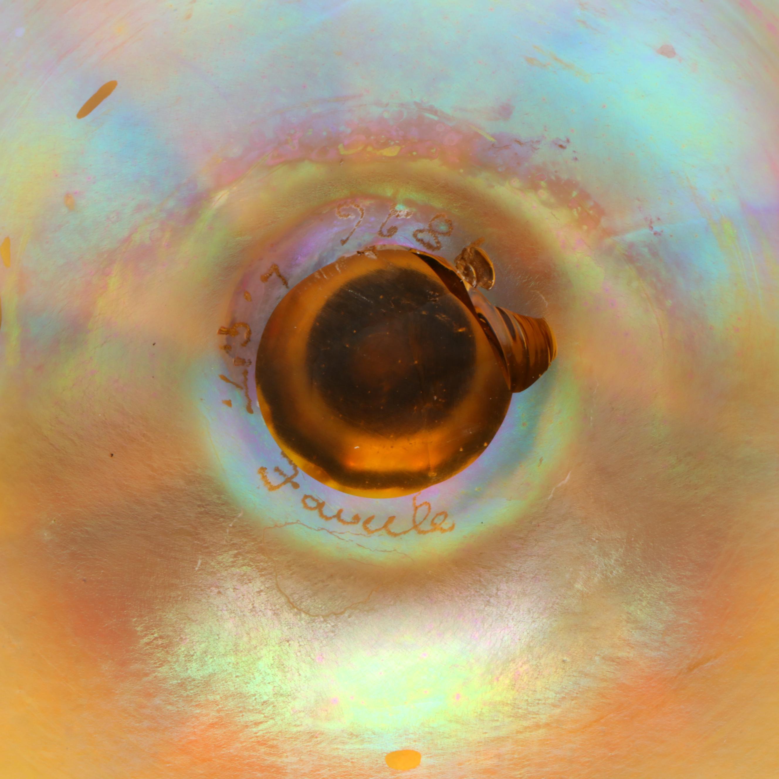 Louis Comfort Tiffany Favrile Art Glass Candlesticks, Early 20th Century