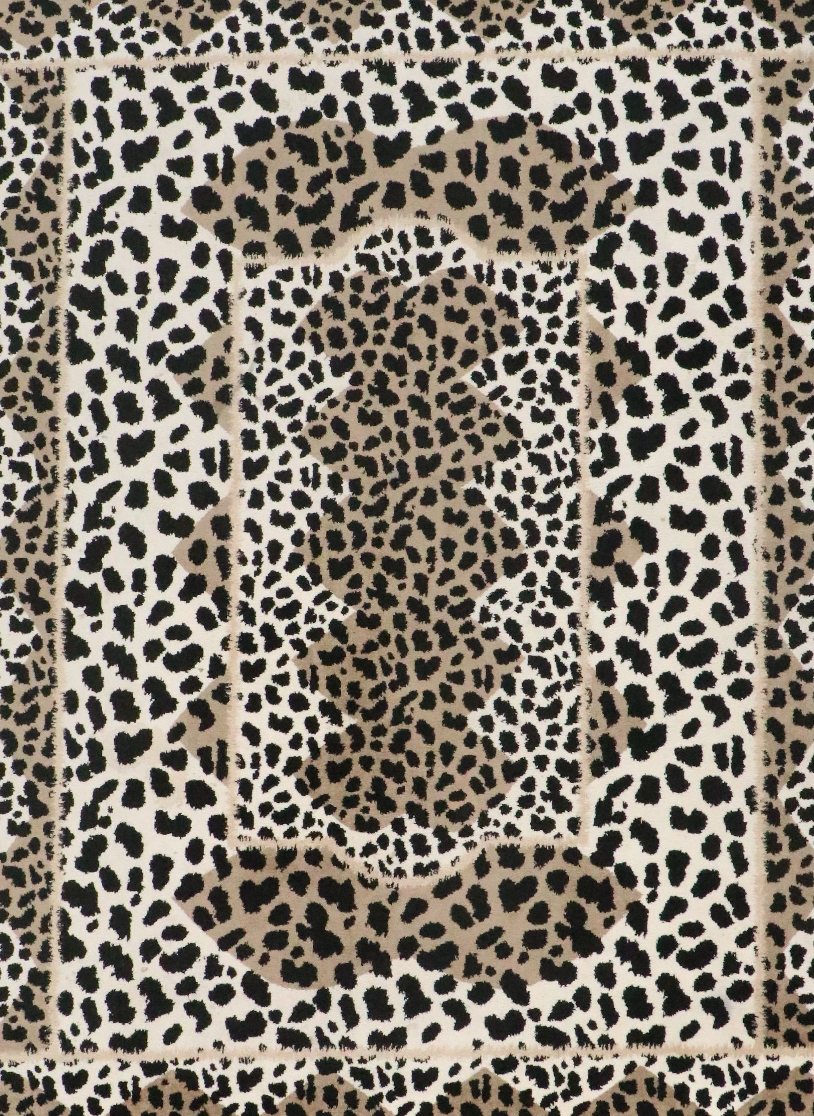 7'11 x 10'6 Machine Made Art Carpet Twist Collection Leopard Print Area Rug