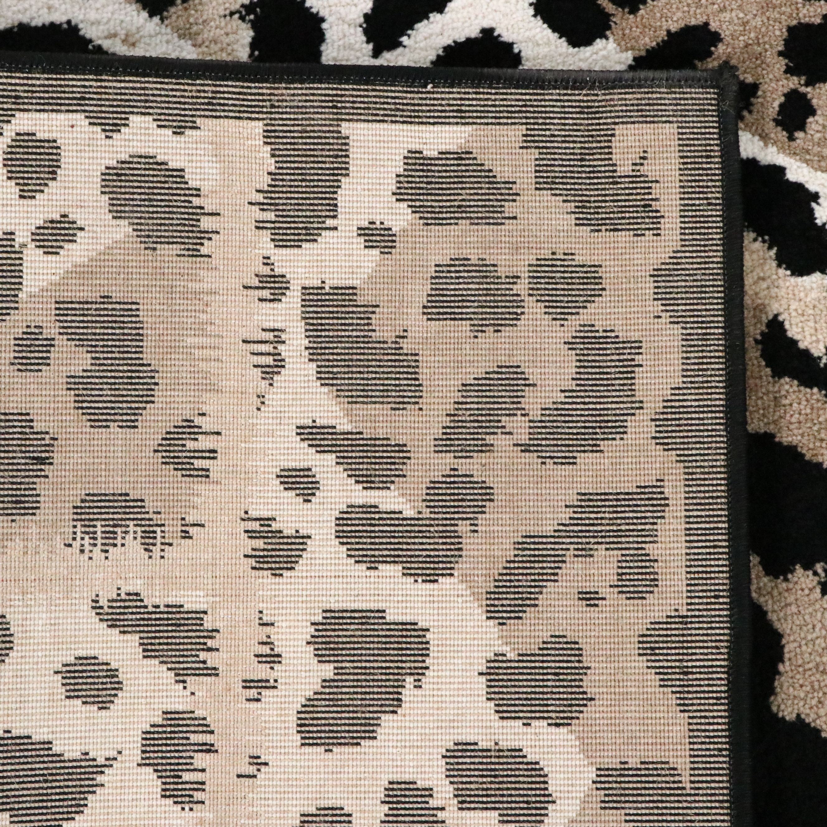 7'11 x 10'6 Machine Made Art Carpet Twist Collection Leopard Print Area Rug