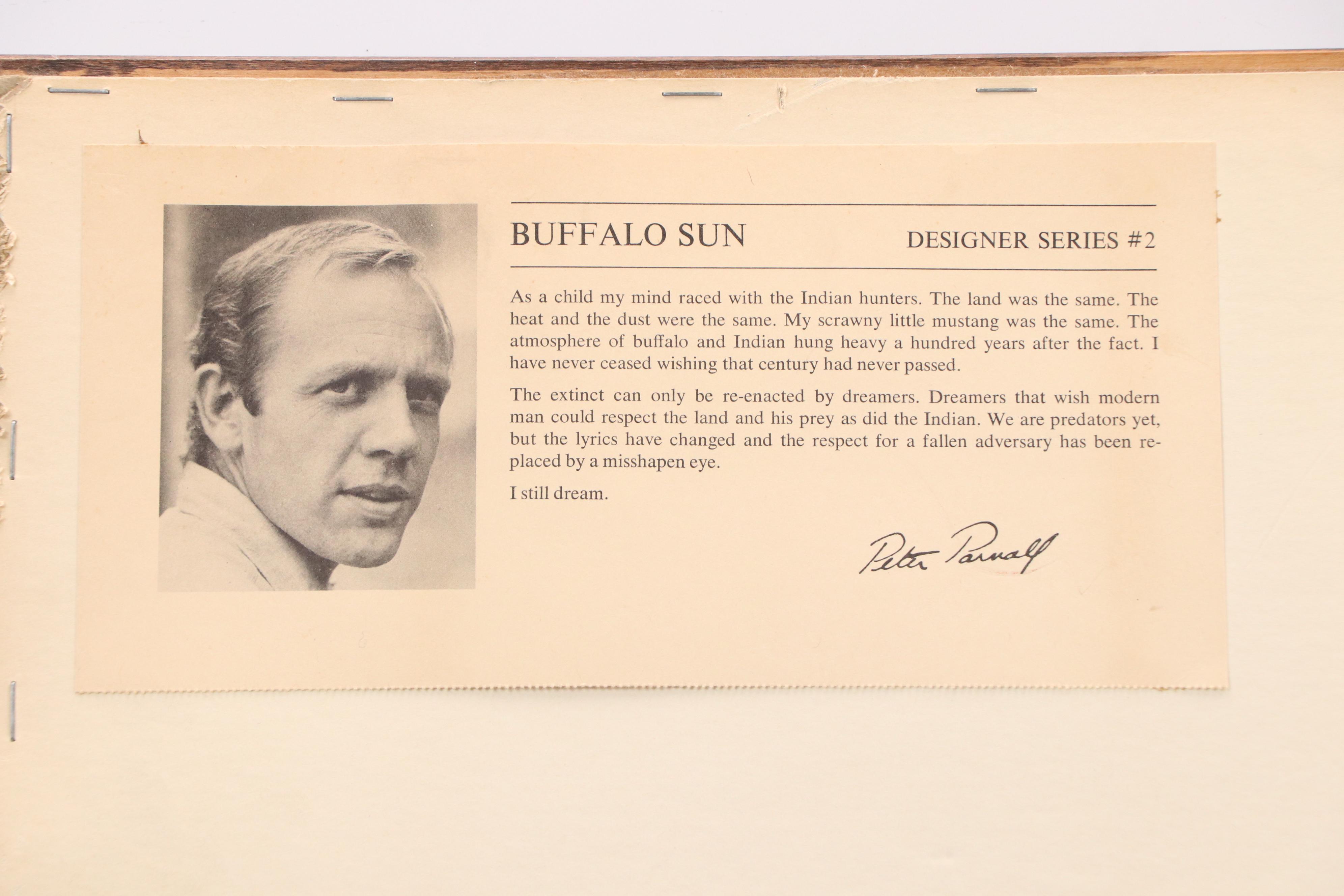 Peter Parnell Lithograph "Buffalo Sun"