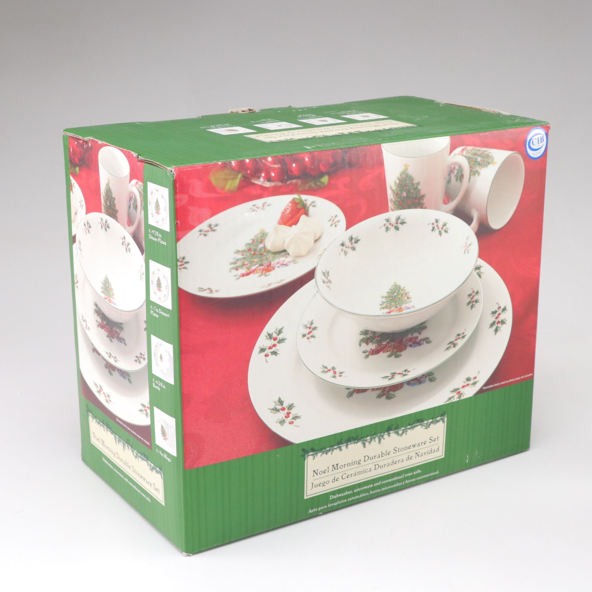 Gibson "Noel Morning" Christmas Dinnerware Set for Five with Extras