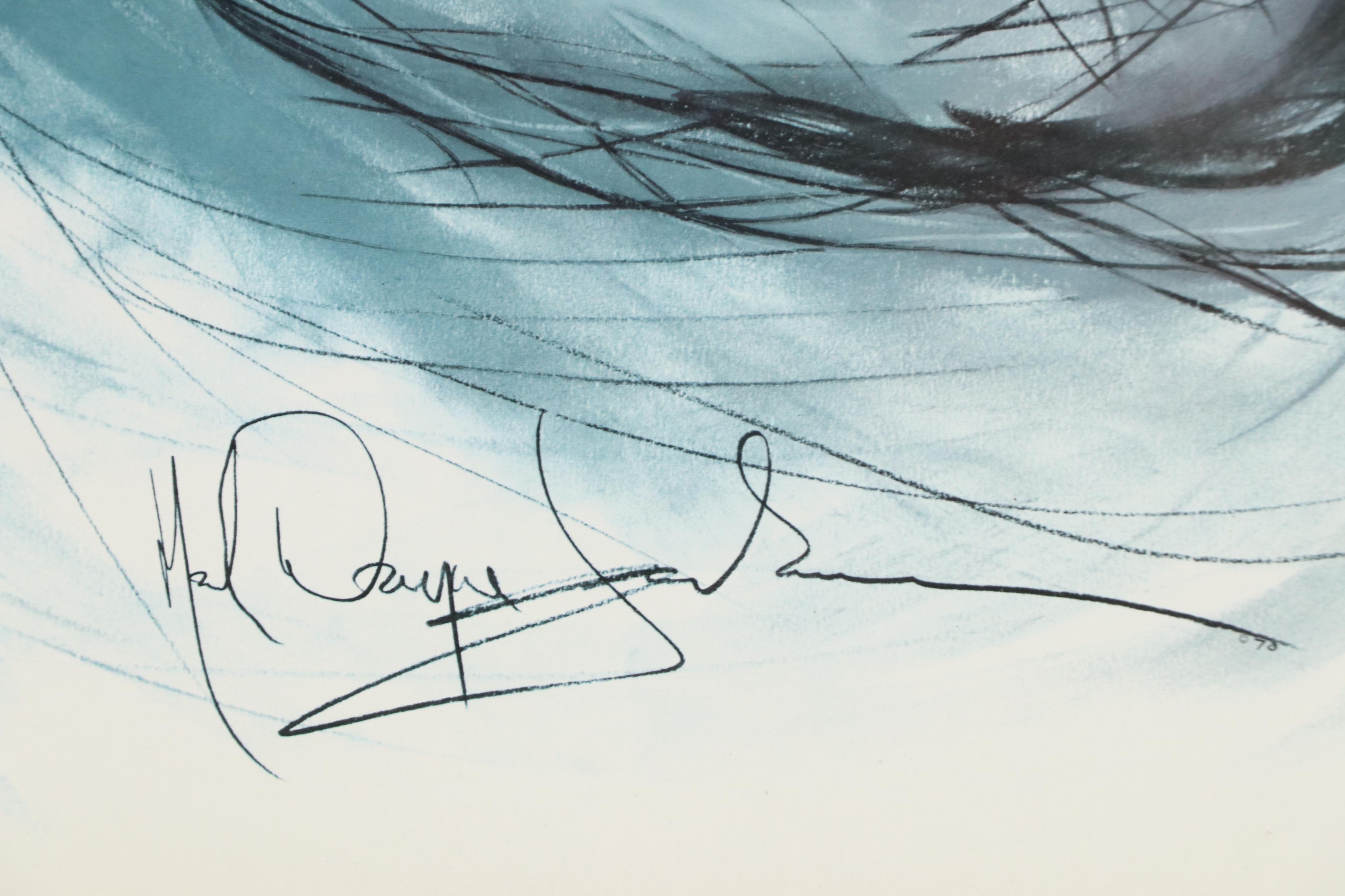 Turner Wall Accessory Offset Lithograph "Christ Garden," Mid-Late 20th Century