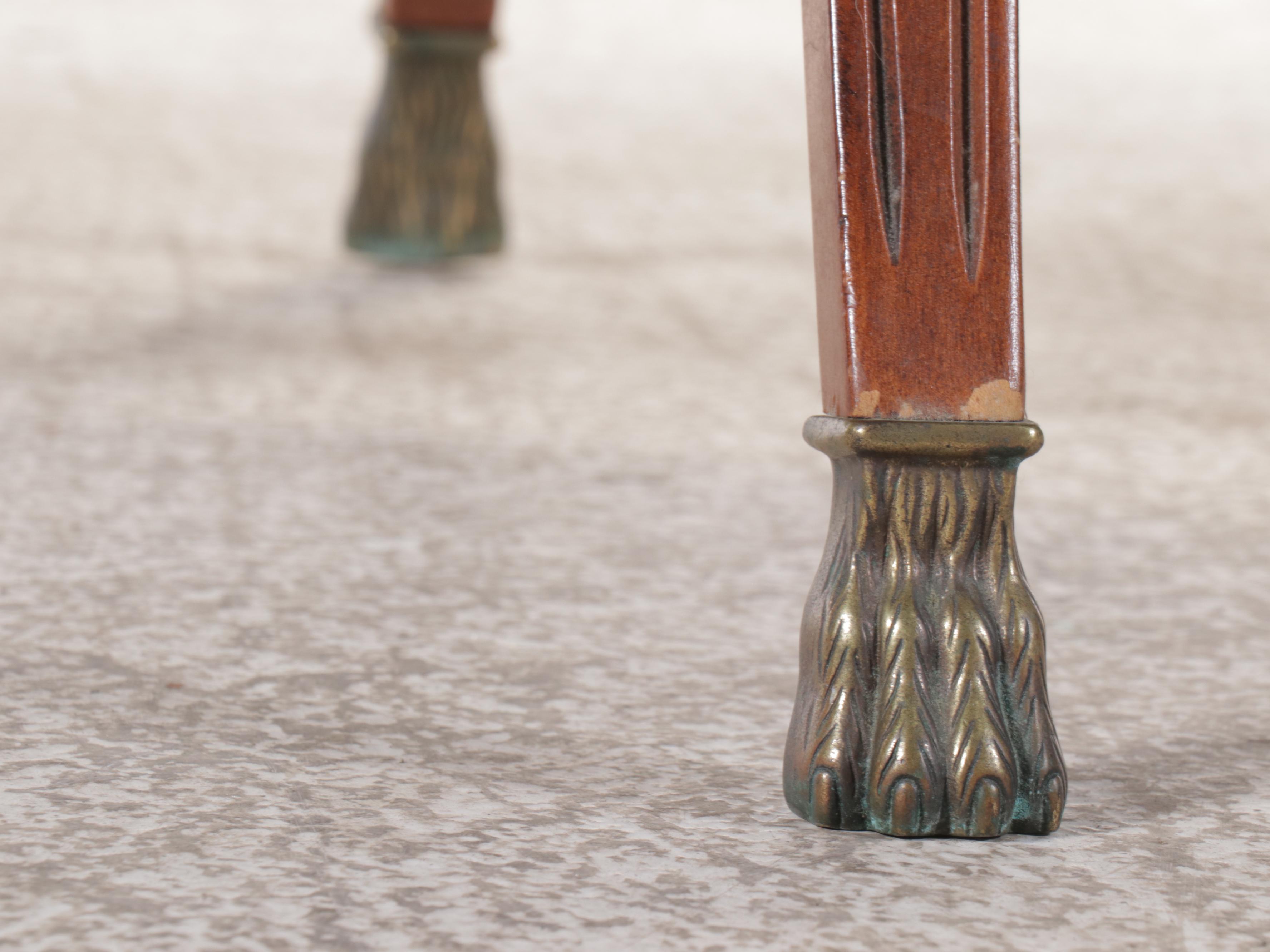 French Empire Style Glass-Top Center Table, Late 20th to 21st Century
