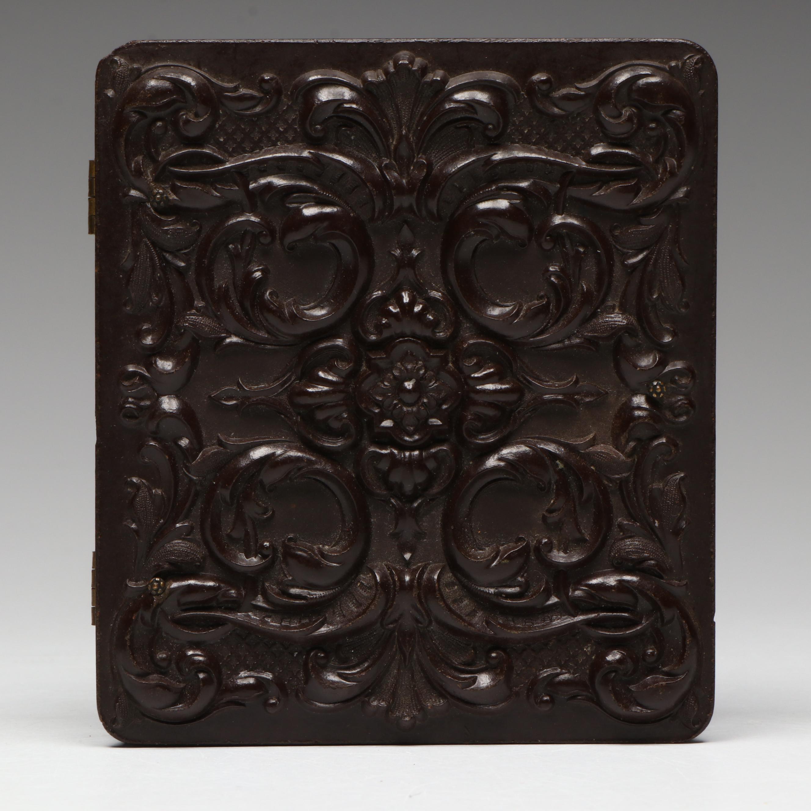 Antique Civil War Daguerreotype with Gutta-Percha Union Case