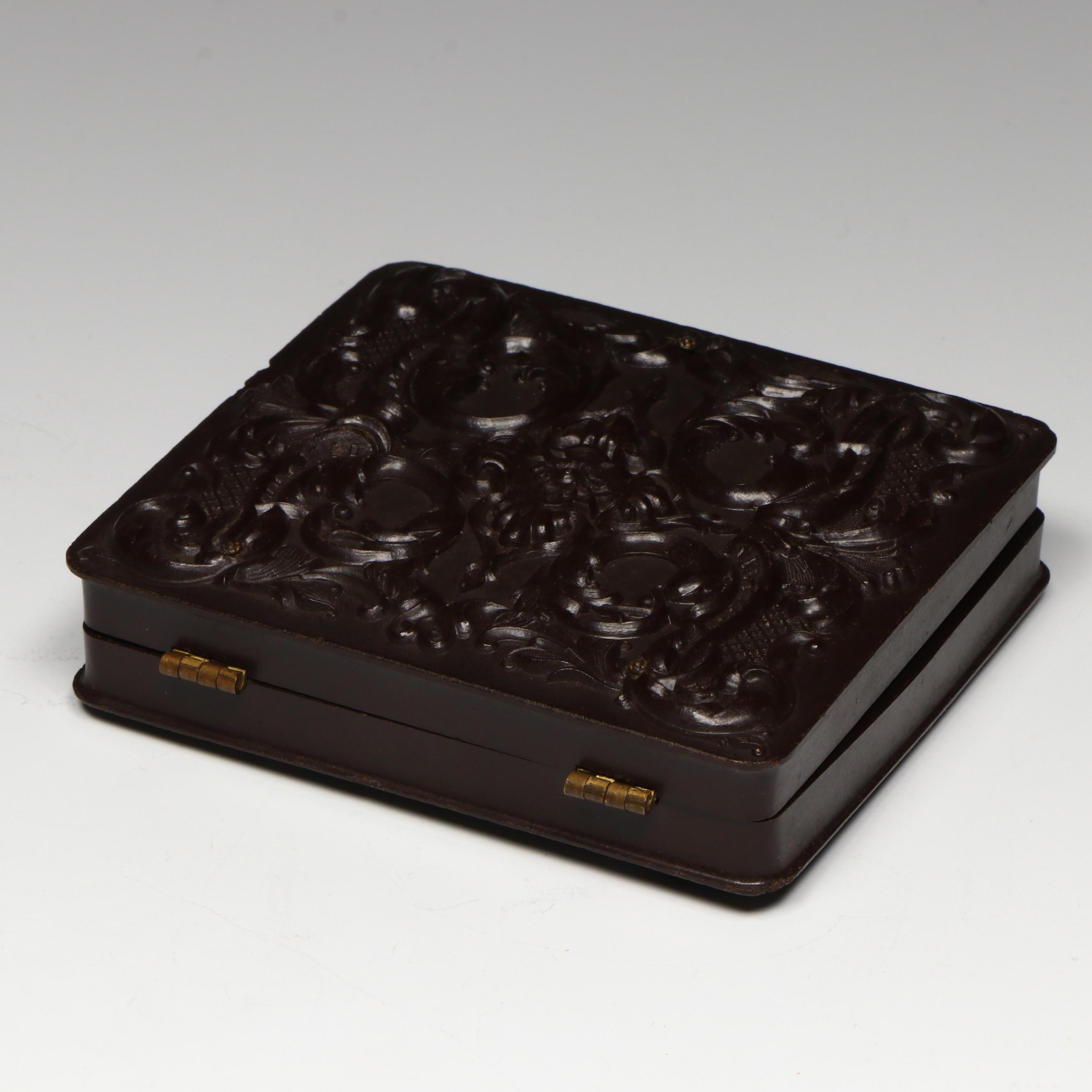 Antique Civil War Daguerreotype with Gutta-Percha Union Case