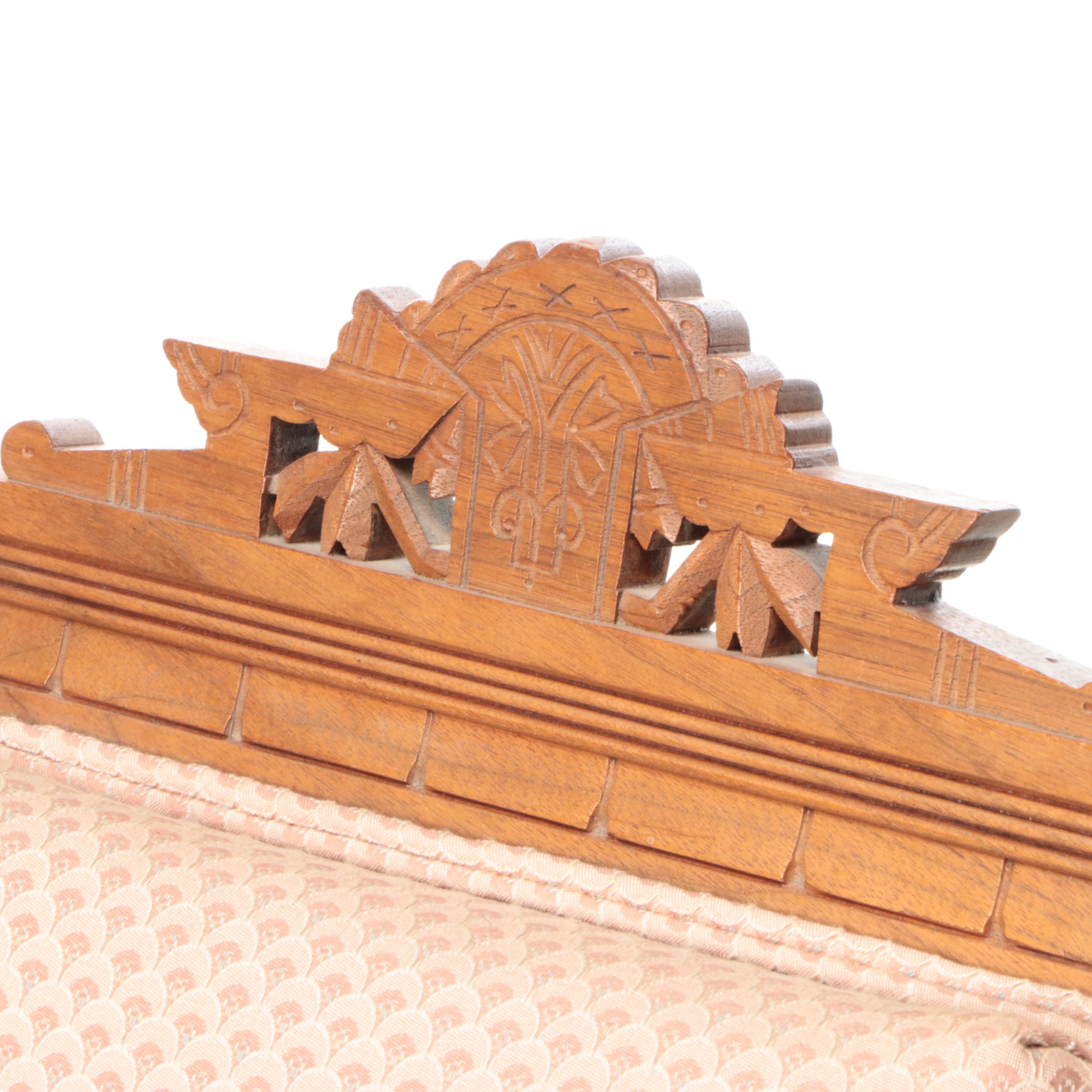 Victorian Carved Walnut Side Chair, Early 20th Century